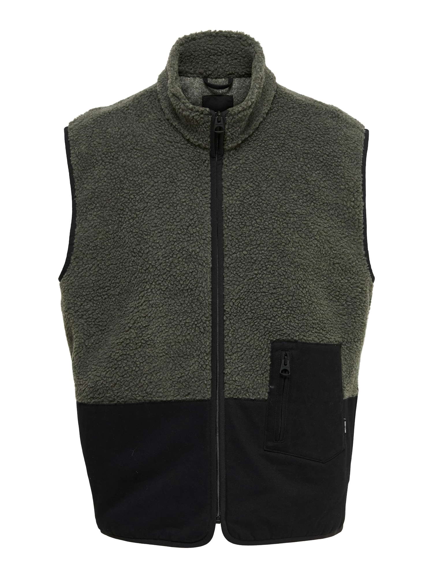 Only & Sons Brezrokavnik 'Milton'  temno zelena / črna