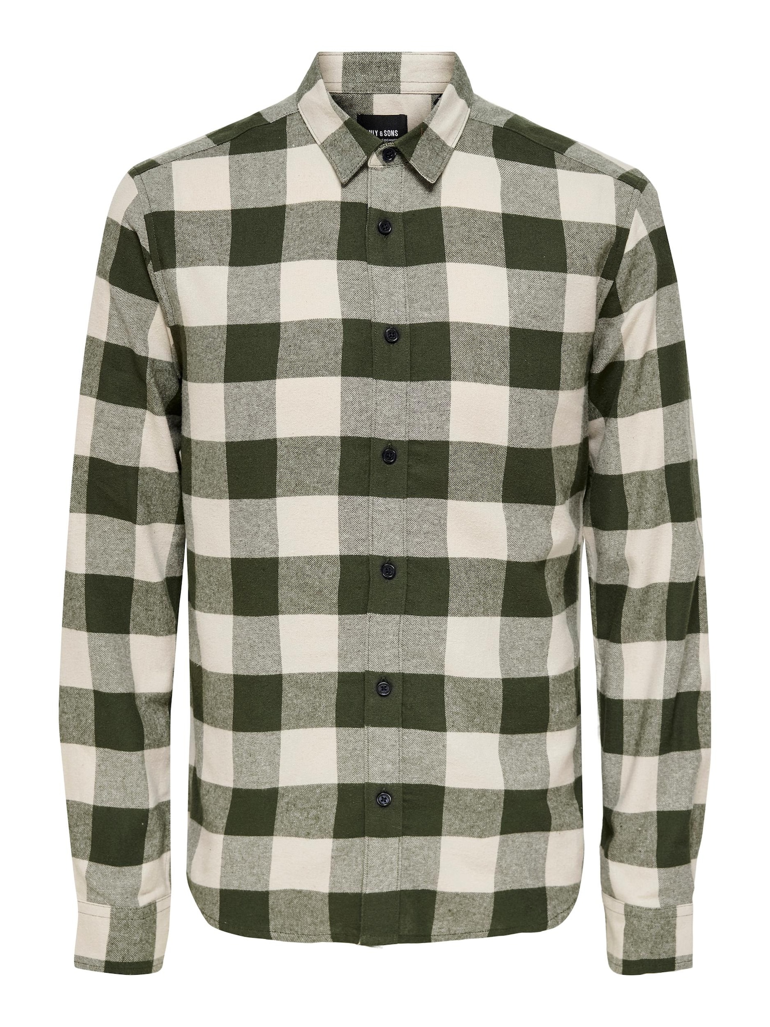 Only & Sons Srajca 'Gudmund'  zelena / temno zelena / bela