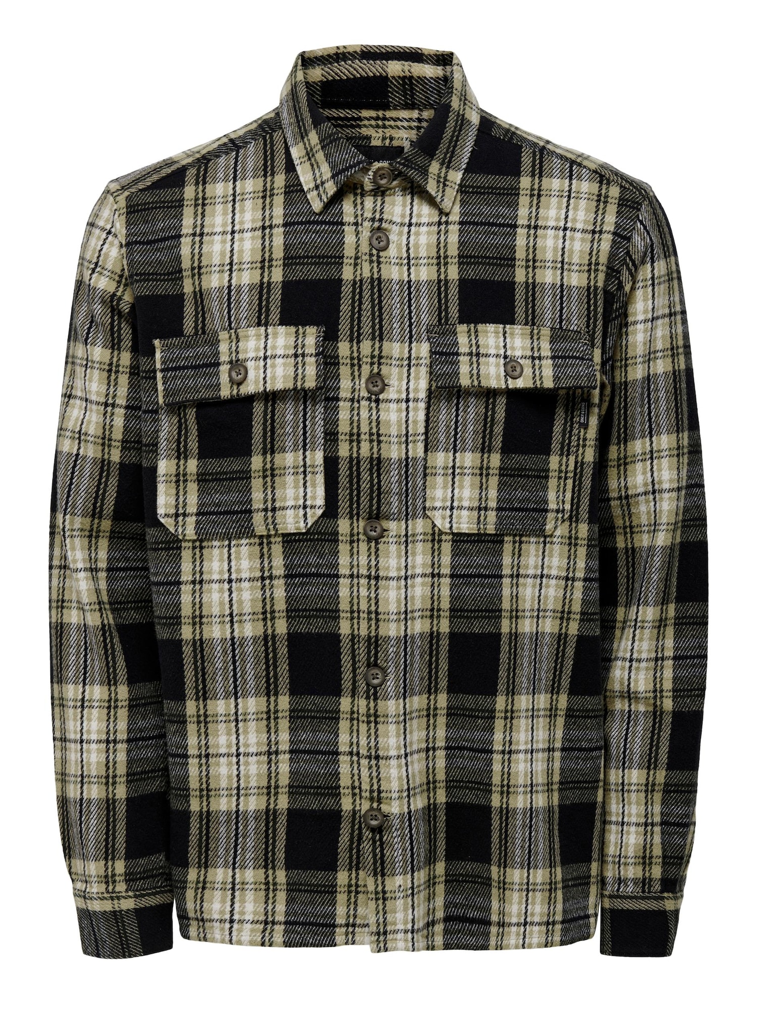 Only & Sons Srajca 'Scott'  pastelno zelena / črna / bela