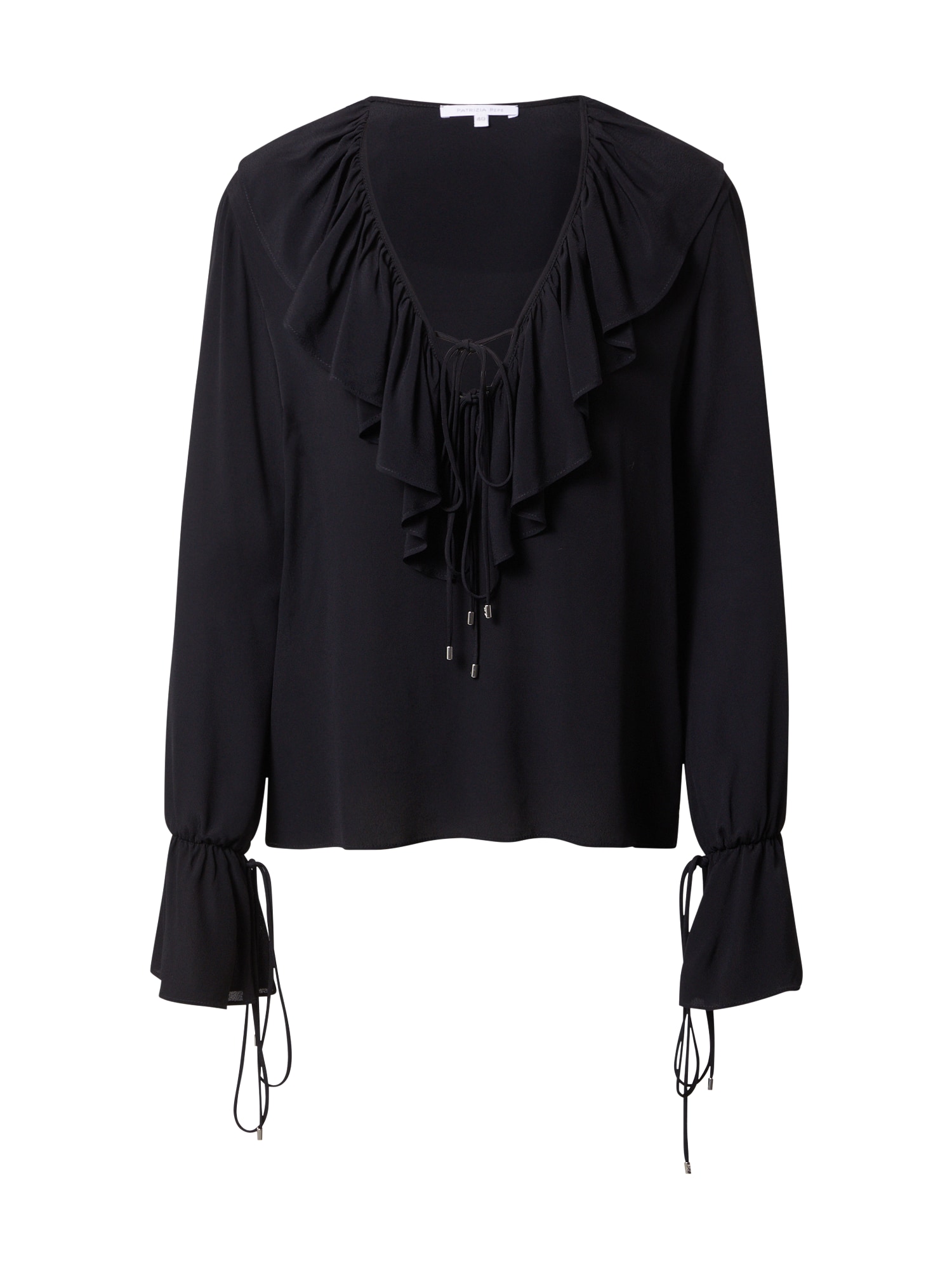 PATRIZIA PEPE Bluza 'CAMICIA'  črna