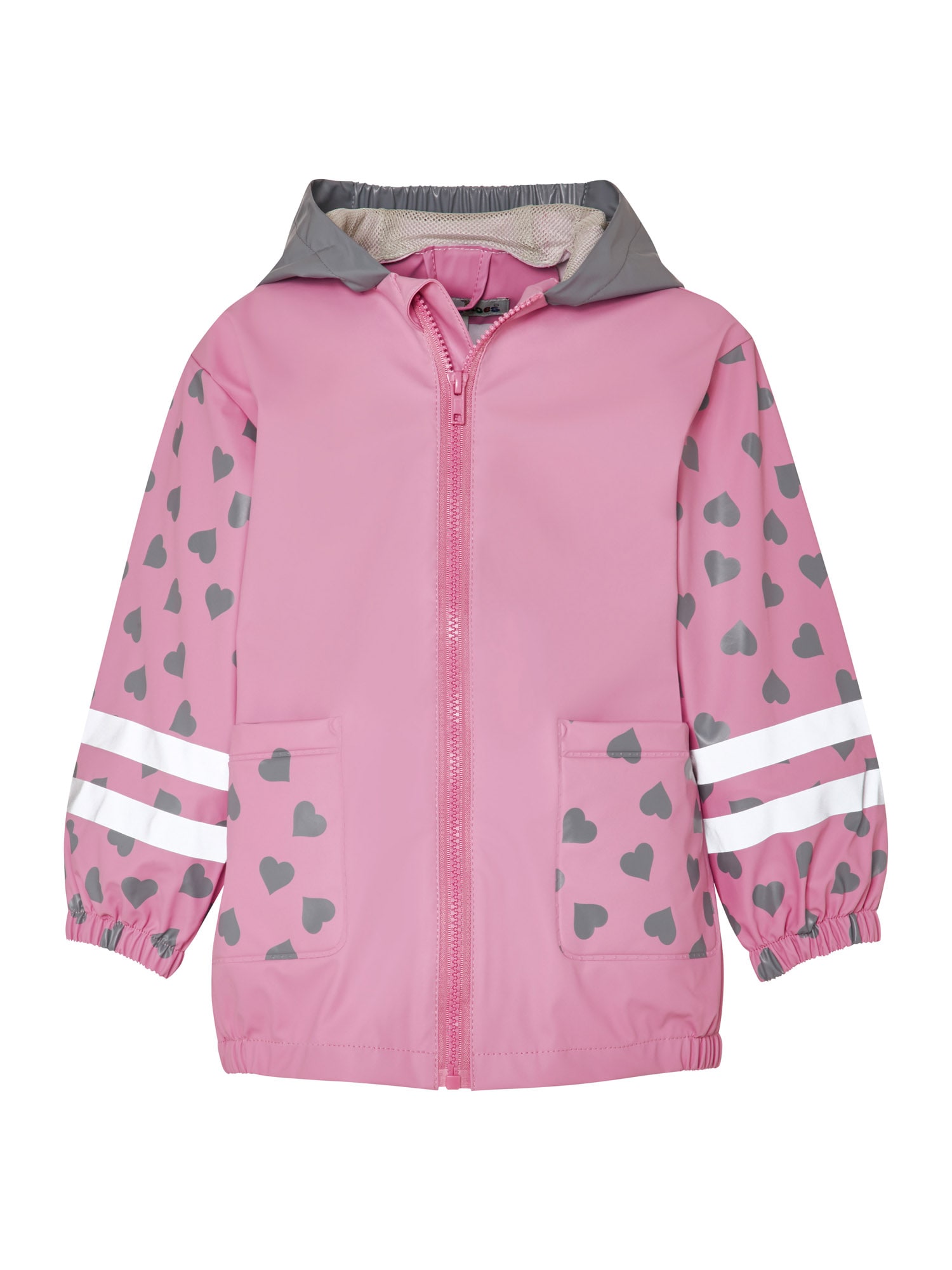 PLAYSHOES Funkcionalna jakna 'Katze'  antracit / temno siva / roza / bela