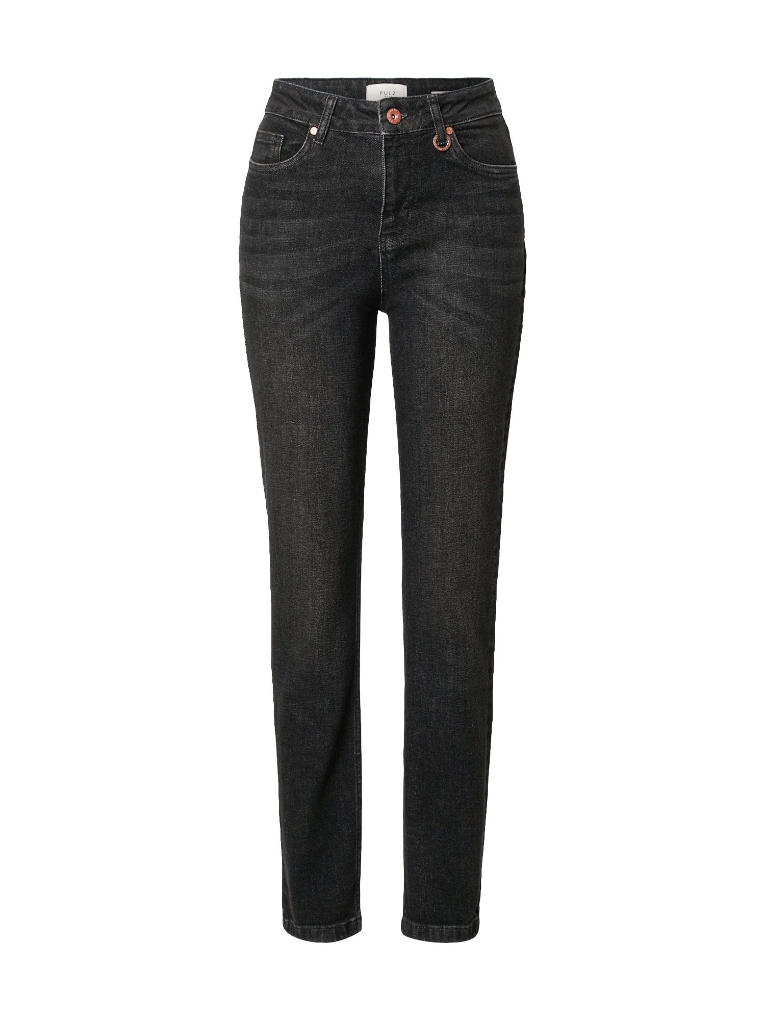 PULZ Jeans Kavbojke  črn denim