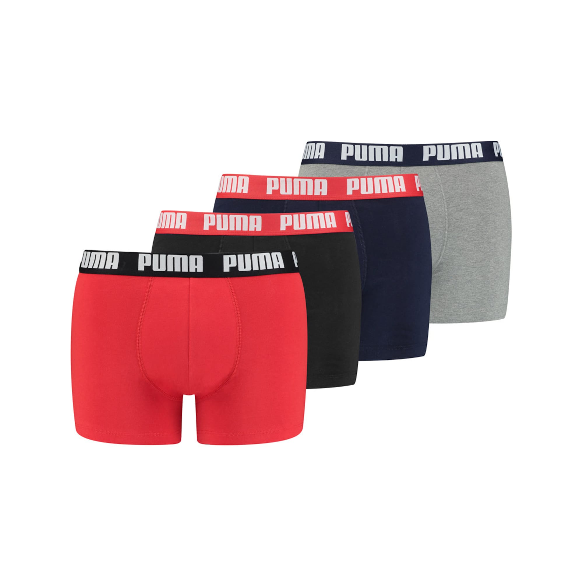 PUMA Boksarice  mornarska / pegasto siva / rdeča / črna