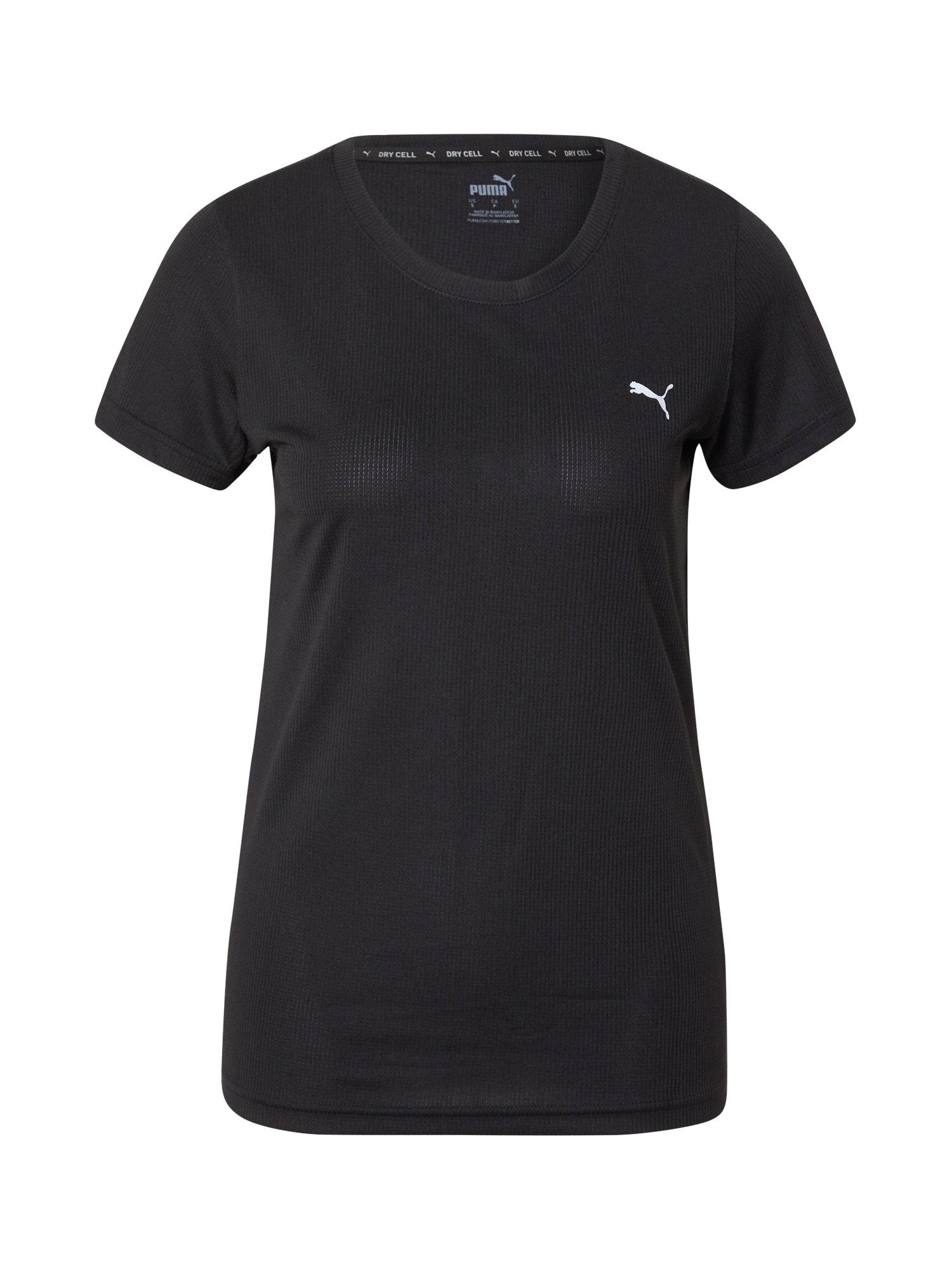 PUMA Funkcionalna majica  črna / bela