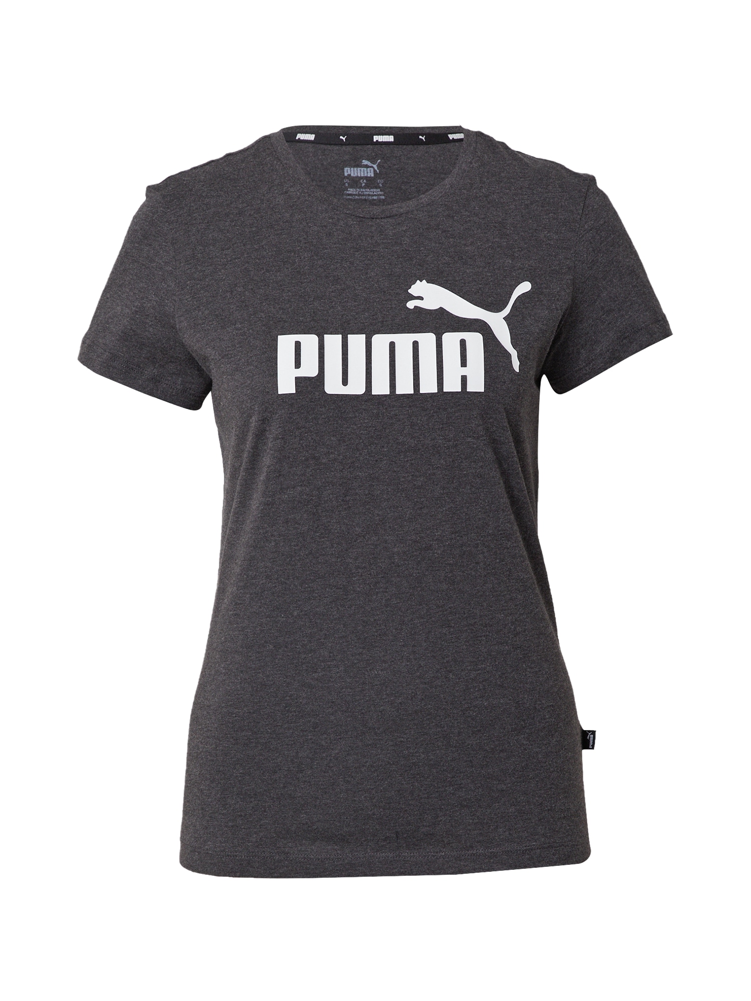 PUMA Funkcionalna majica  temno siva / bela