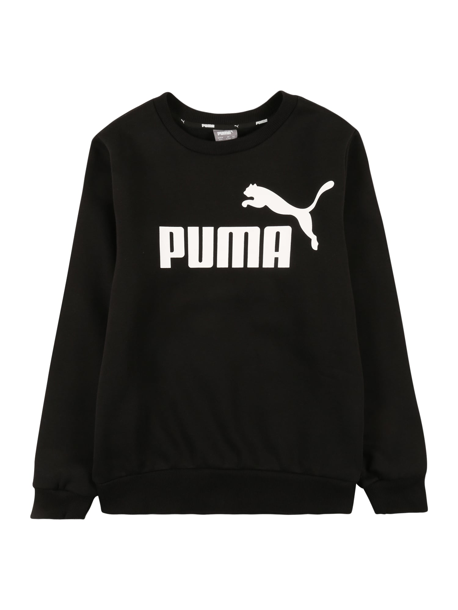 PUMA Majica  črna / bela