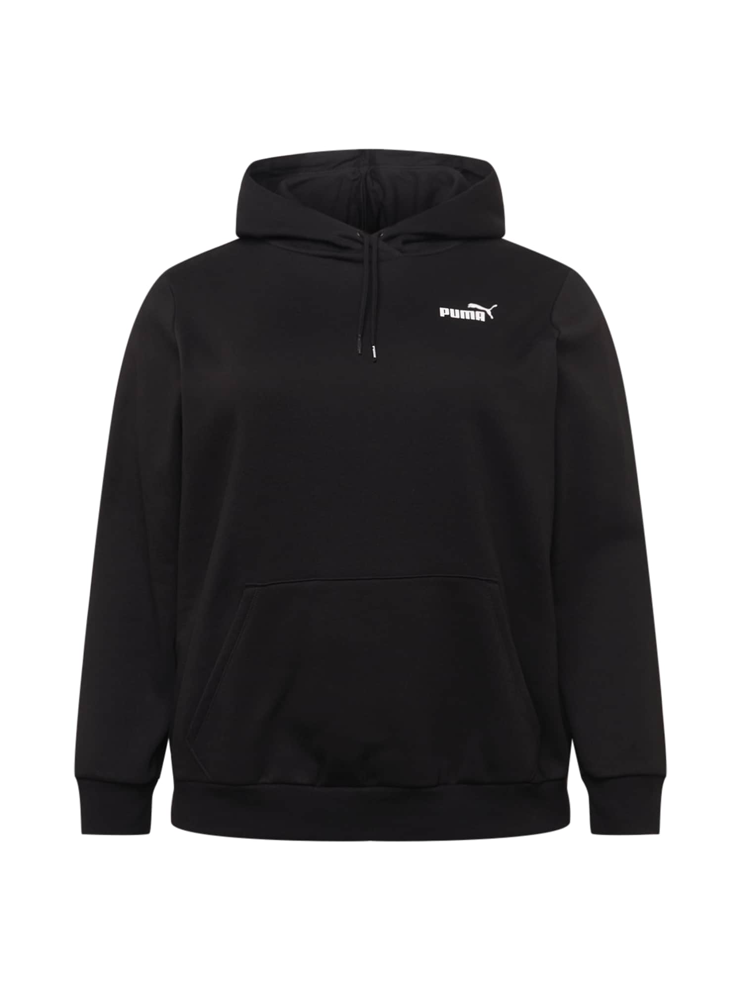 PUMA Majica  črna / bela