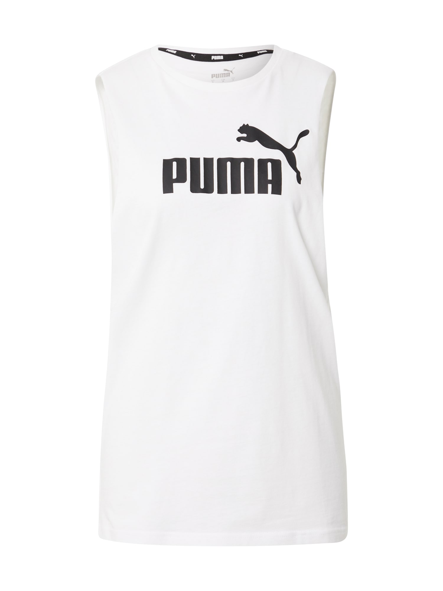 PUMA Športni top  črna / bela