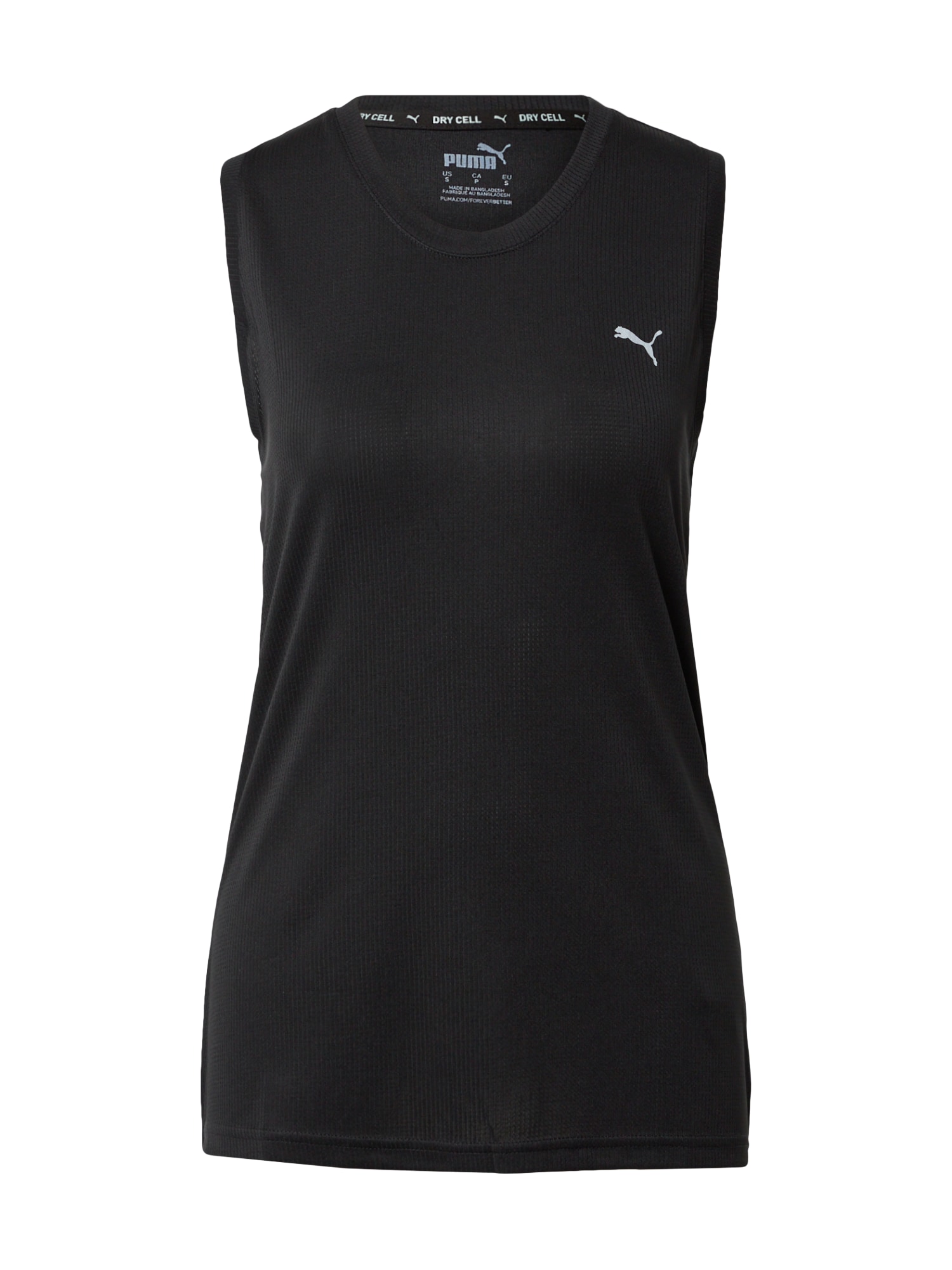 PUMA Športni top  svetlo siva / črna