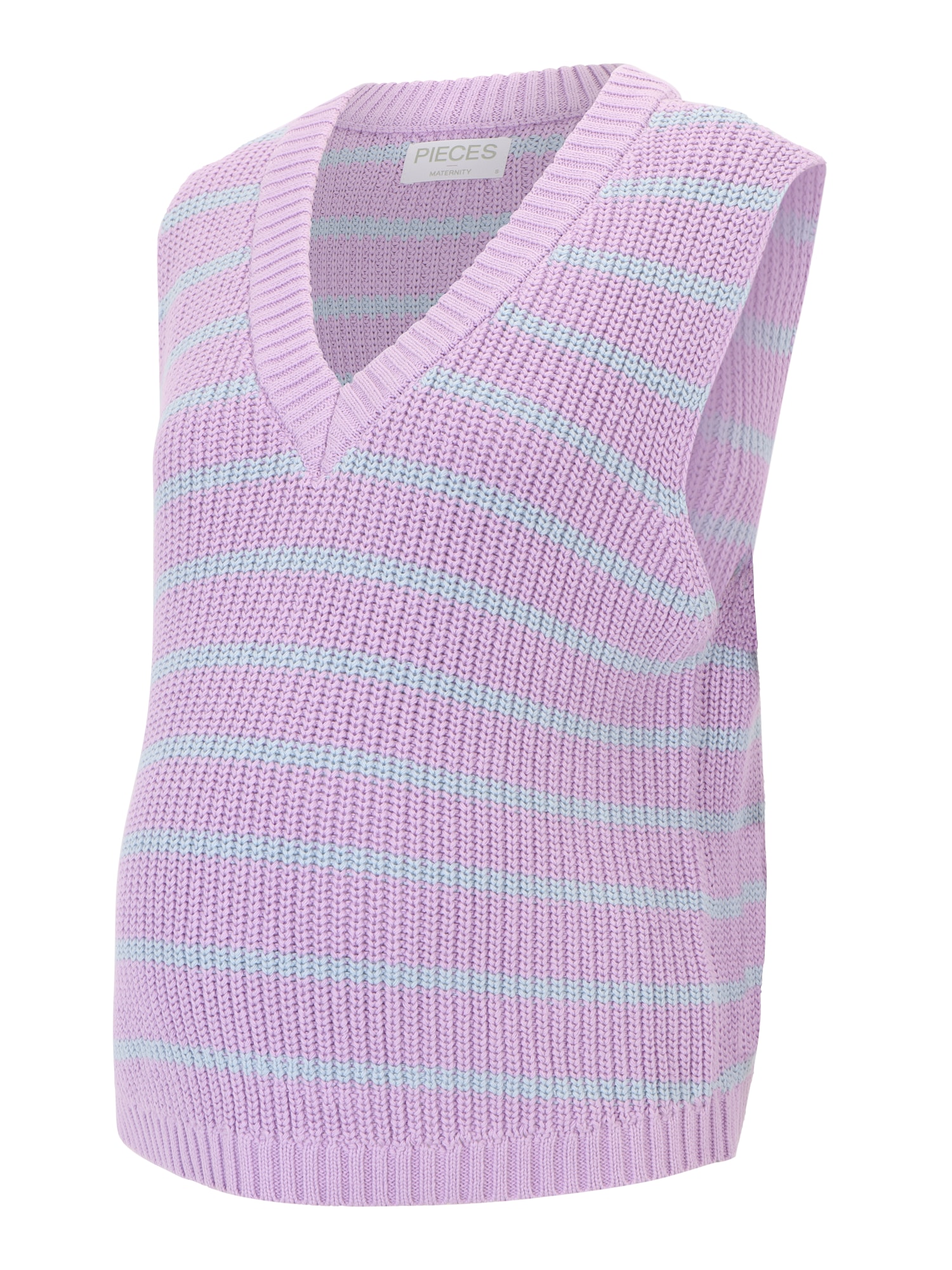 Pieces Maternity Pulover  turkizna / svetlo lila