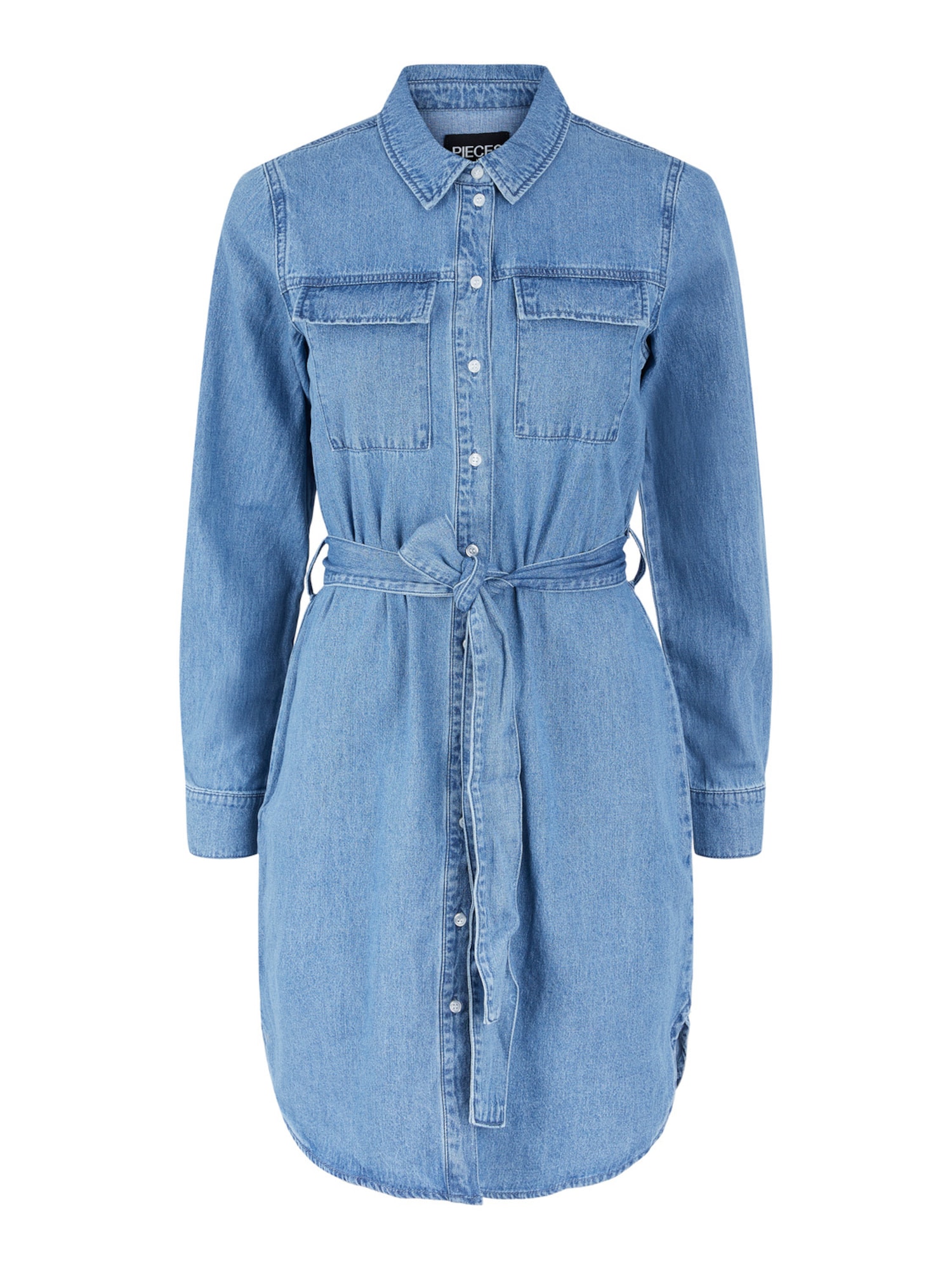 Pieces Petite Dolga srajca 'Osalina'  moder denim