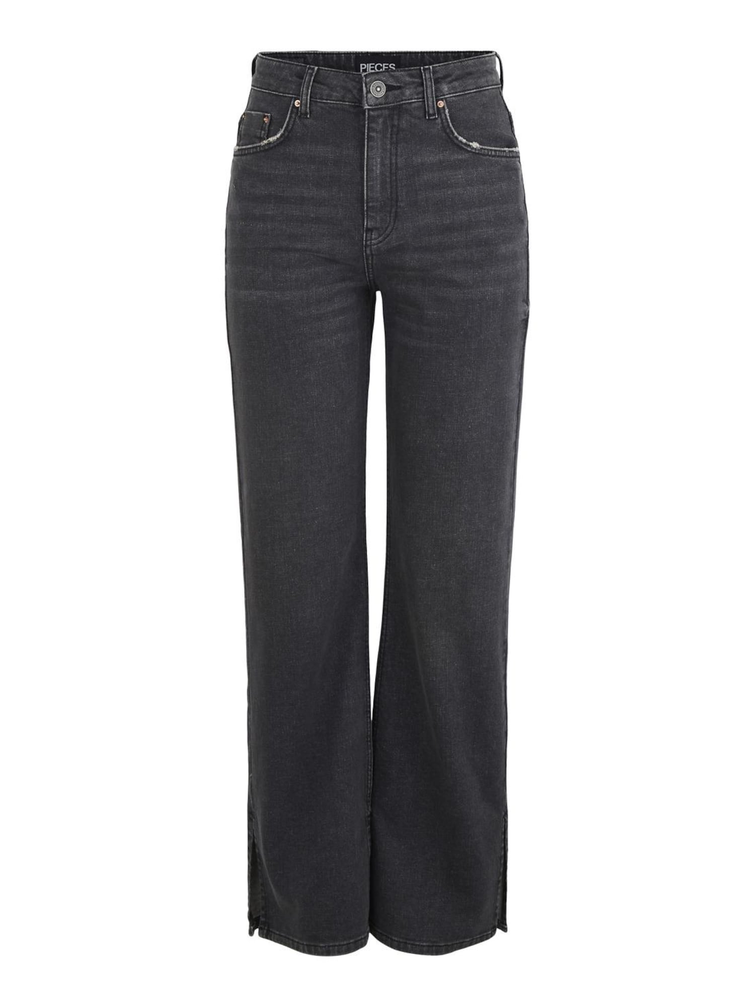 Pieces Petite Kavbojke 'Leah'  črn denim