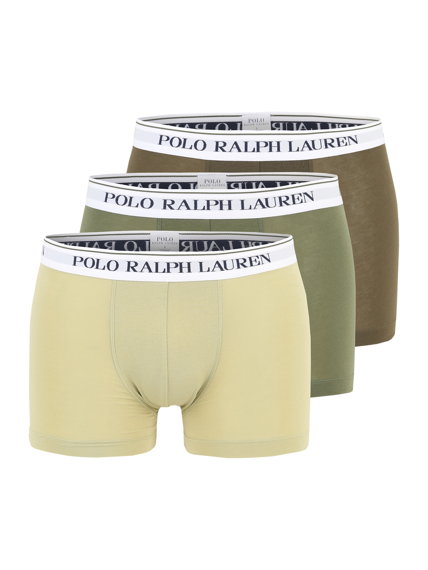 Polo Ralph Lauren Boksarice  pastelno rumena / kaki / oliva / črna / bela