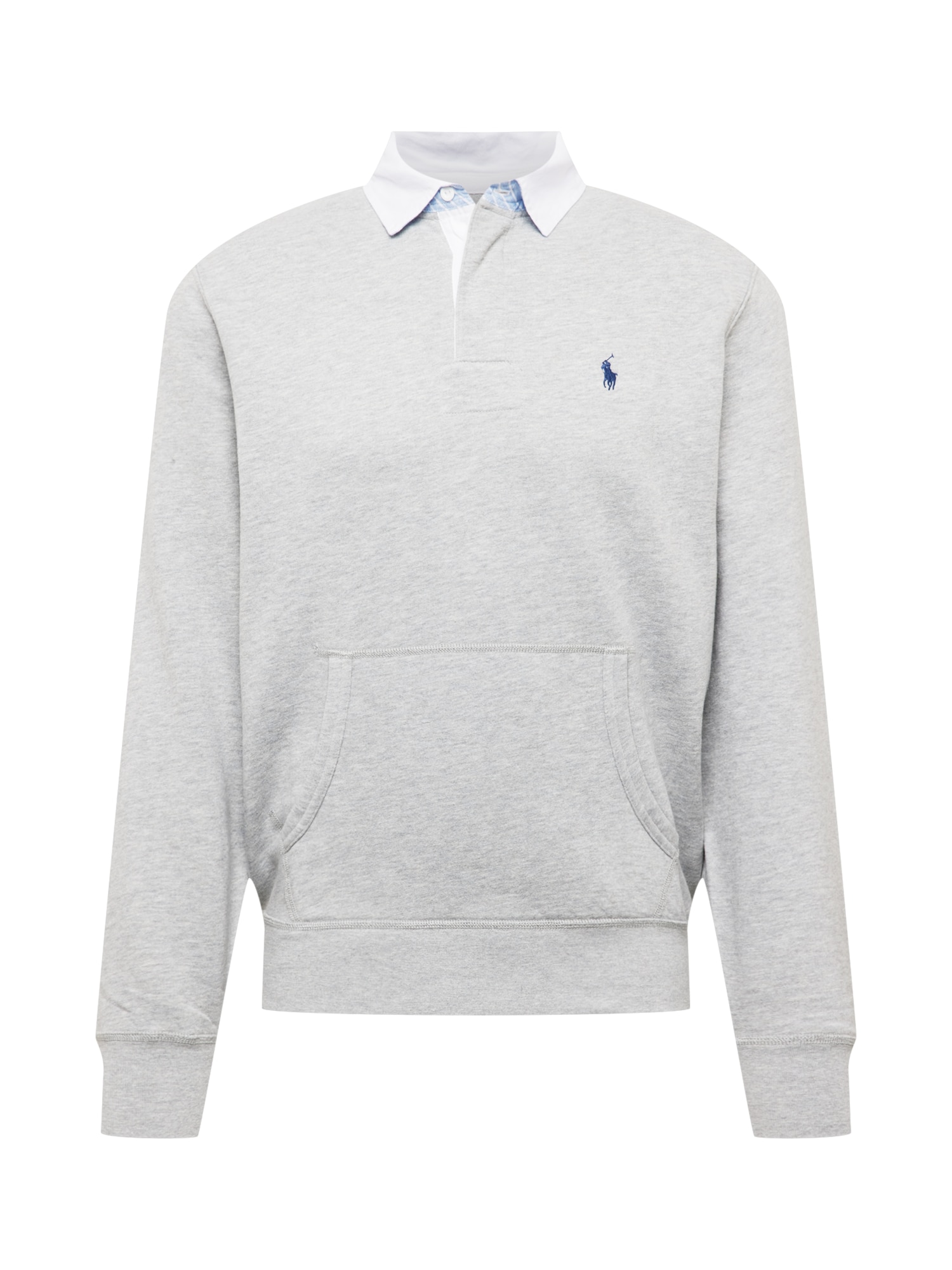 Polo Ralph Lauren Majica 'RUGBY'  mornarska / pegasto siva / bela