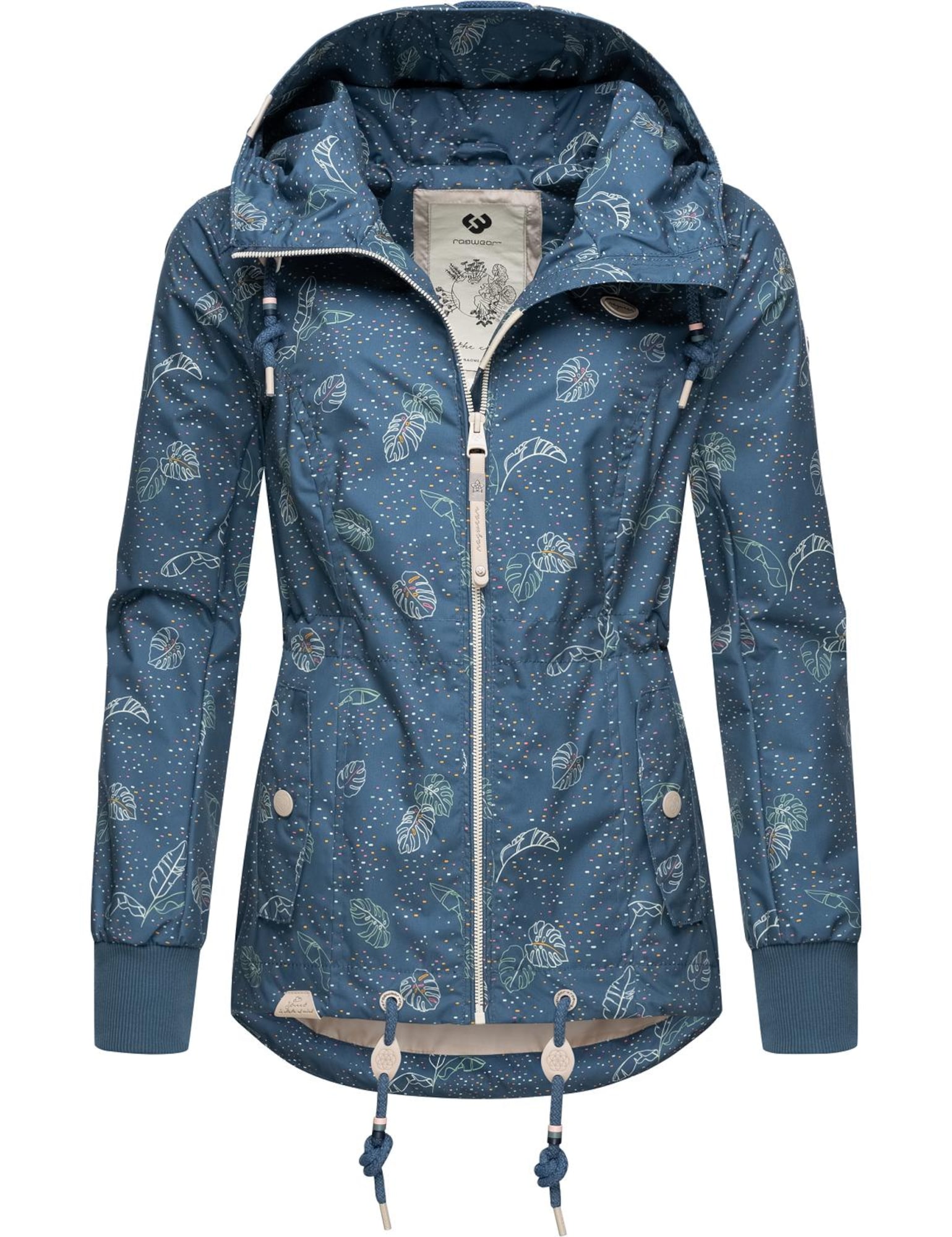 Ragwear Funkcionalna jakna 'Danka'  pastelno modra / rumena / zelena / roza / bela