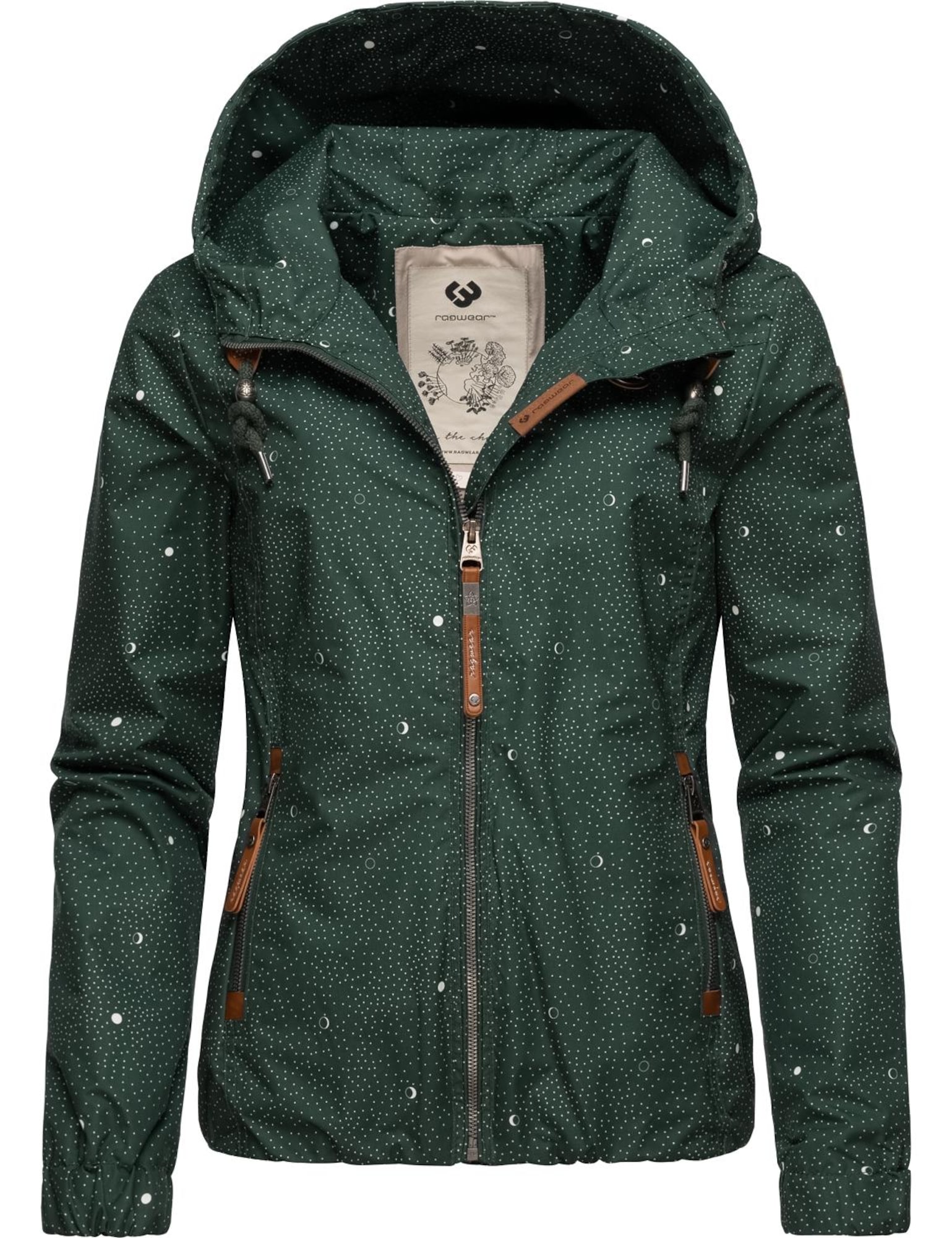 Ragwear Funkcionalna jakna 'Darow'  temno zelena / bela
