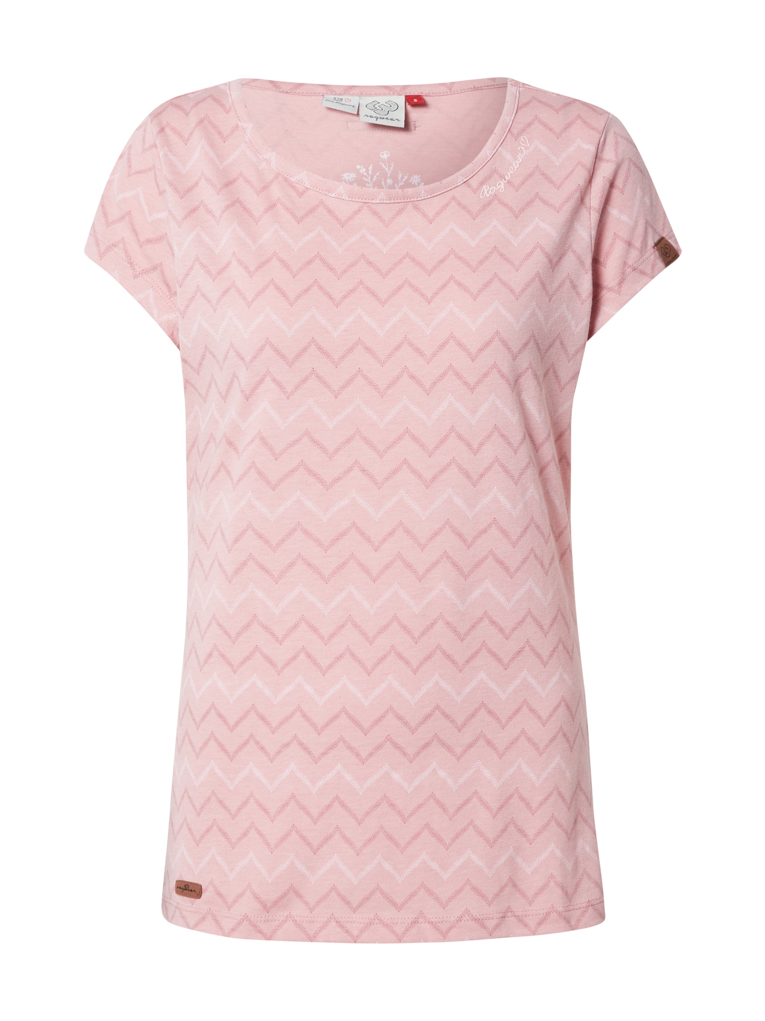 Ragwear Majica  pastelno roza / temno roza / bela