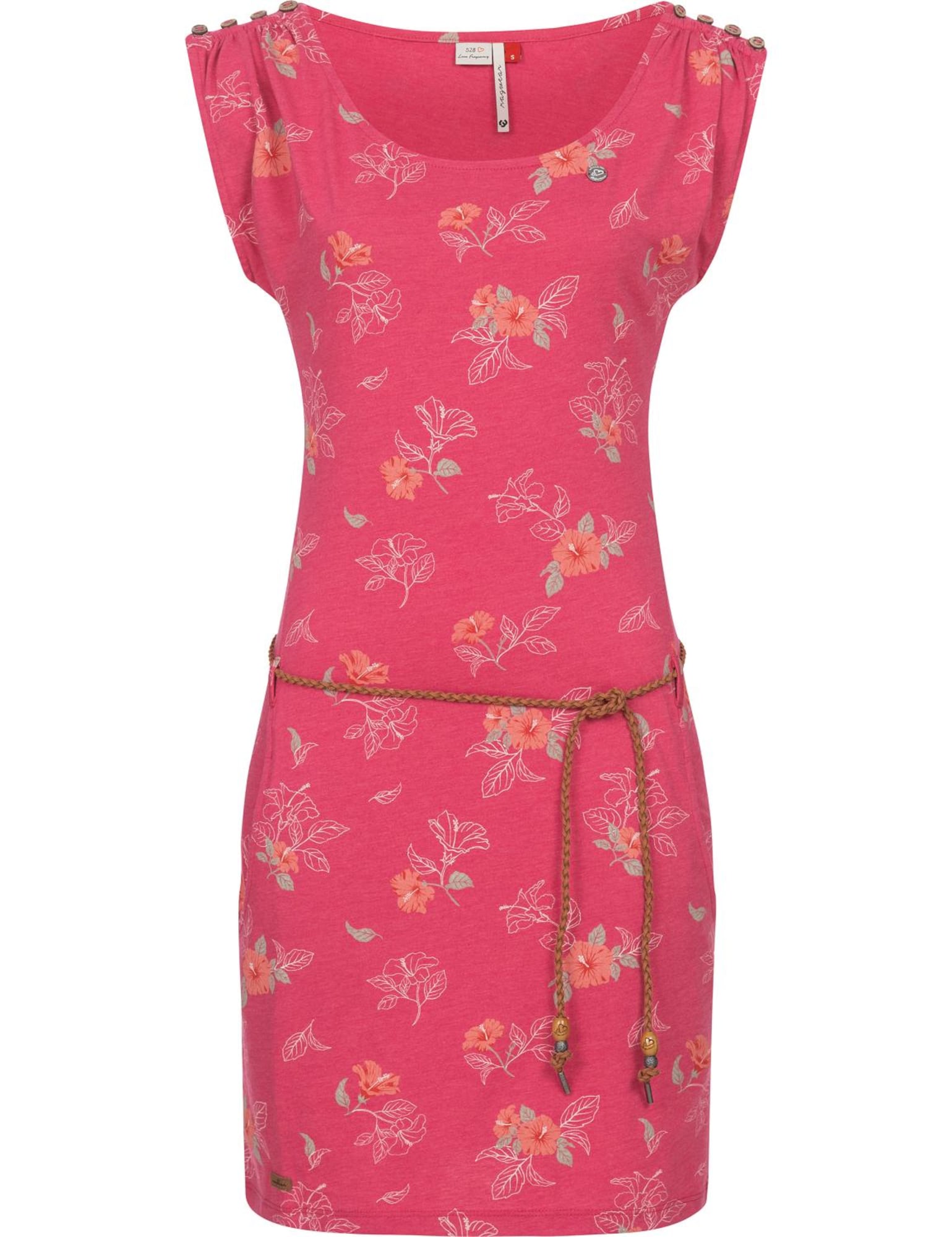 Ragwear Obleka 'Chego'  svetlo zelena / oranžna / malina / bela