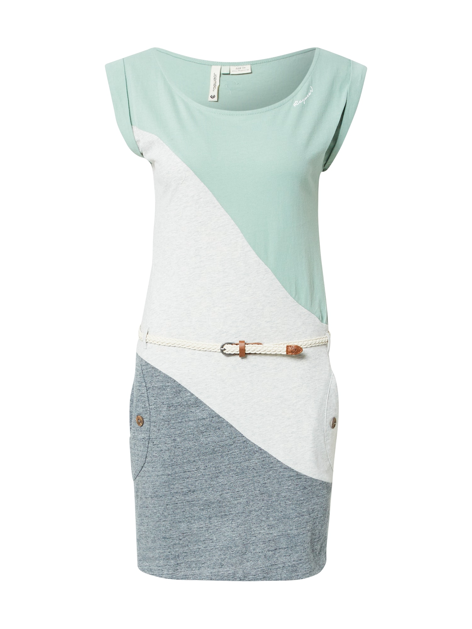 Ragwear Obleka  pegasto siva / meta / bela