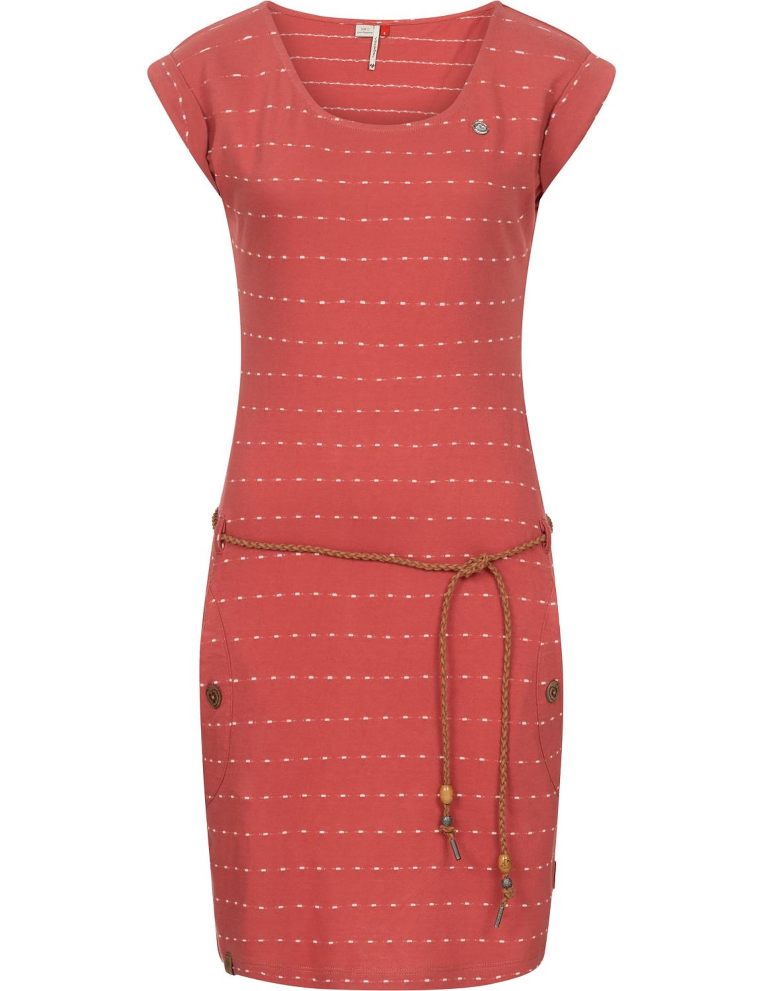 Ragwear Poletna obleka 'Tag'  rjava / rosé / bela