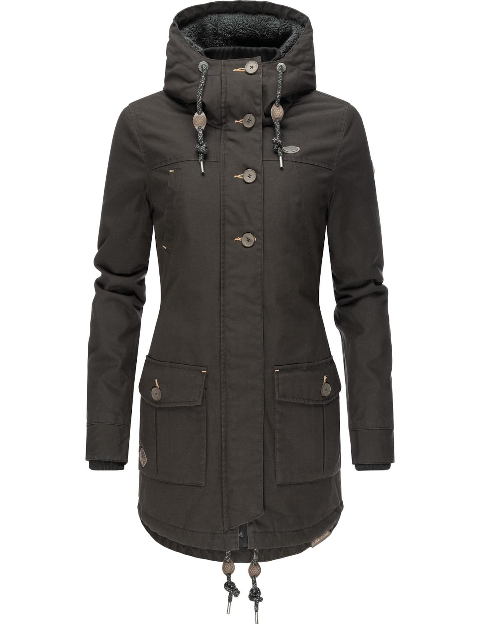 Ragwear Prehoden plašč 'Jane'  črna