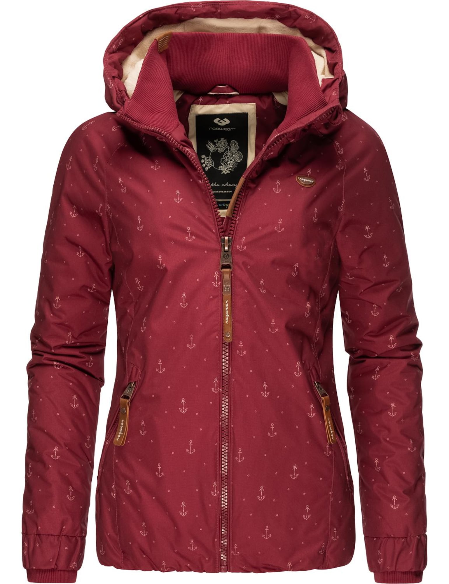 Ragwear Prehodna jakna 'Dizzie Marina'  rdeča