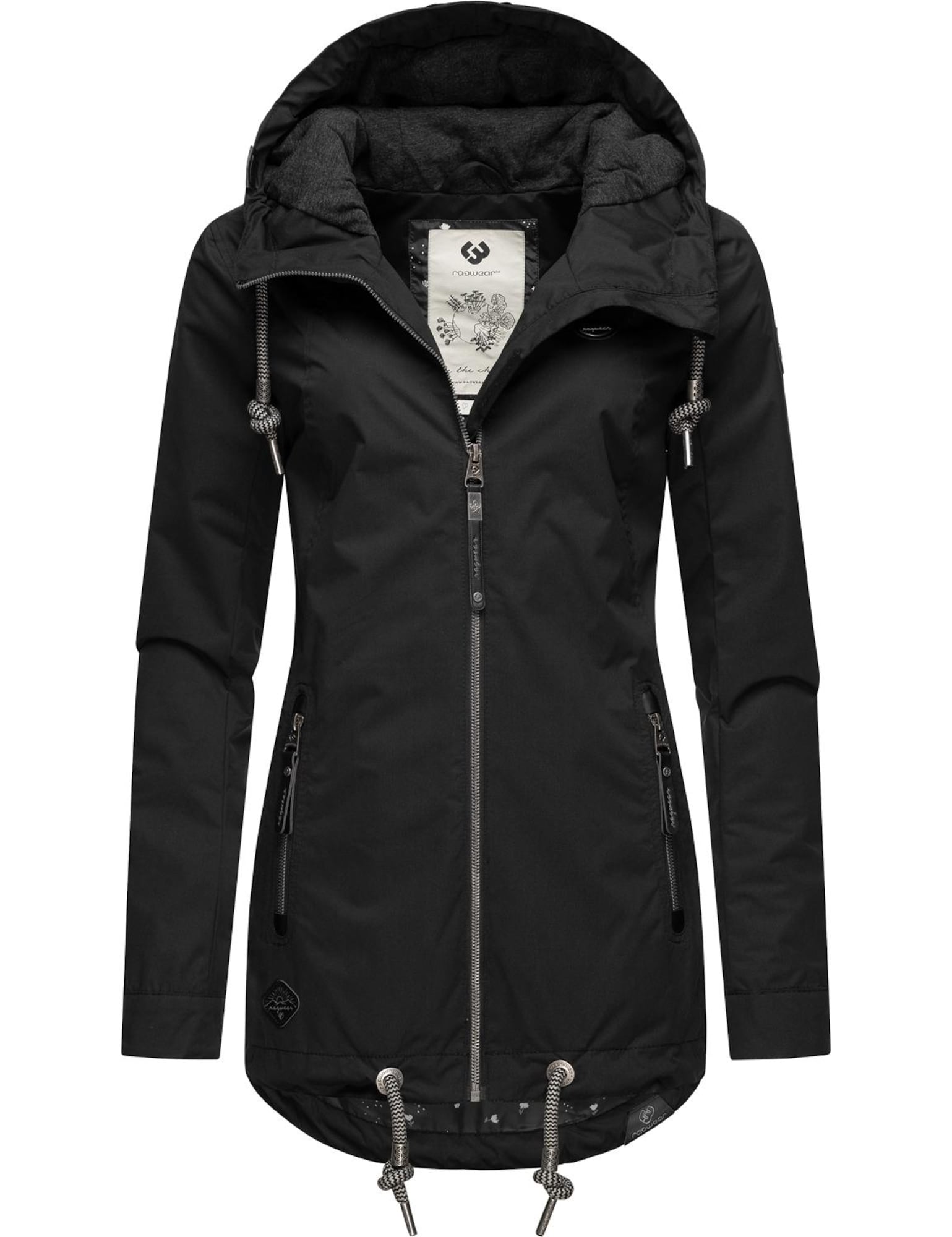 Ragwear Prehodna jakna 'Zuzka'  črna