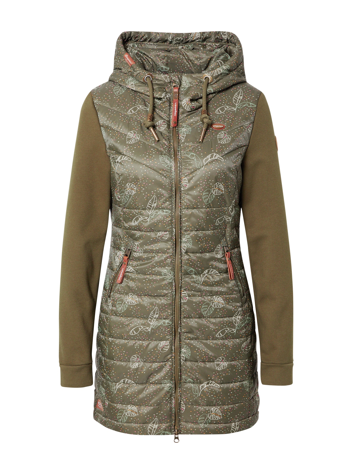 Ragwear Prehodna jakna  oliva / meta / roza / bela