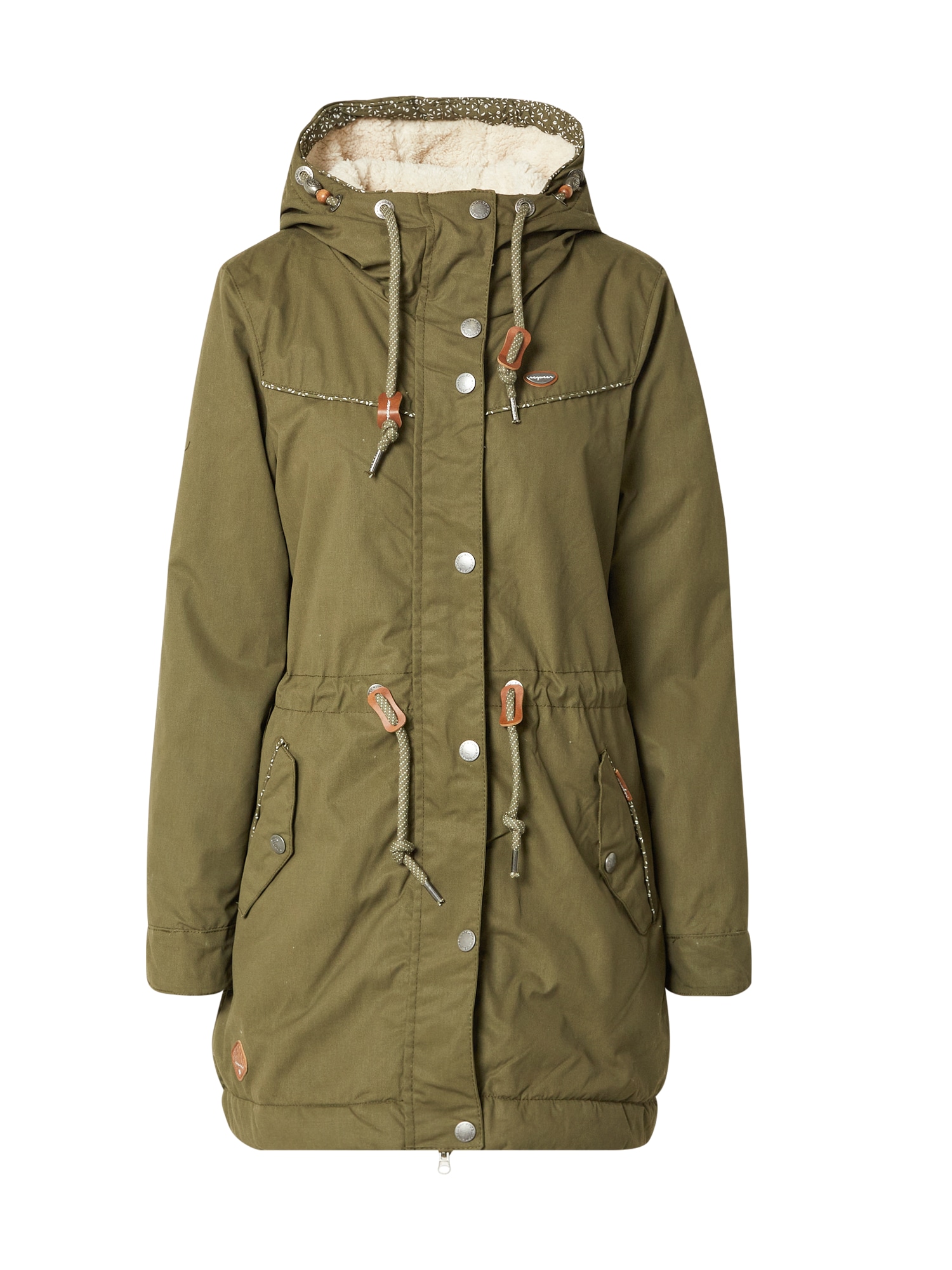 Ragwear Zimska jakna 'Canny'  oliva / volneno bela