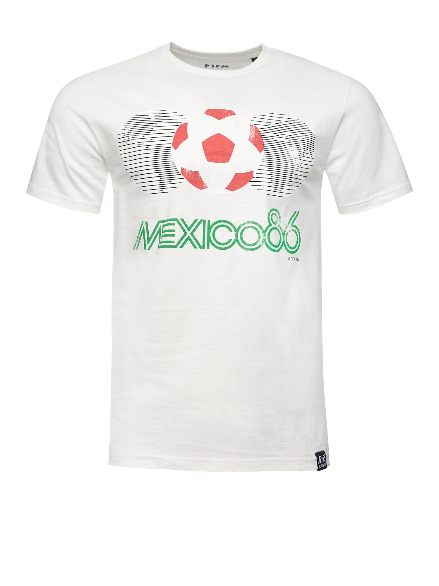 Recovered Majica 'Fifa World Cup 1986'  zelena / rdeča / črna / bela