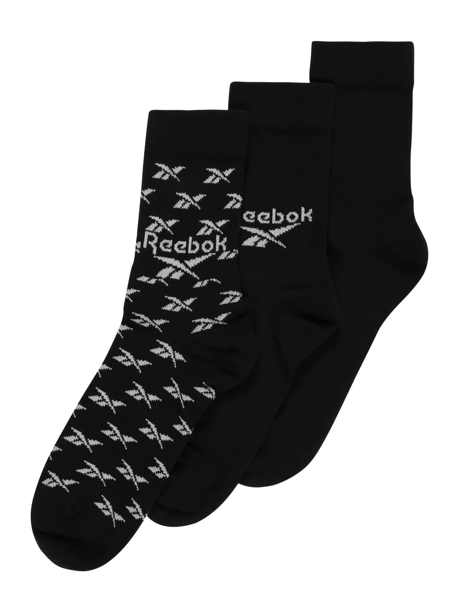 Reebok Classics Nogavice  svetlo siva / črna