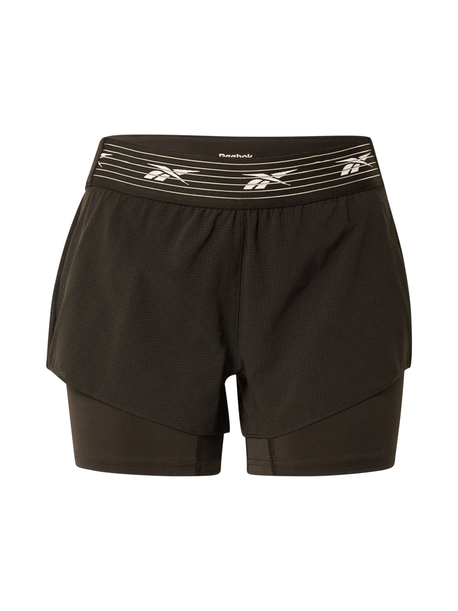 Reebok Sport Športne hlače 'Epic'  črna / bela