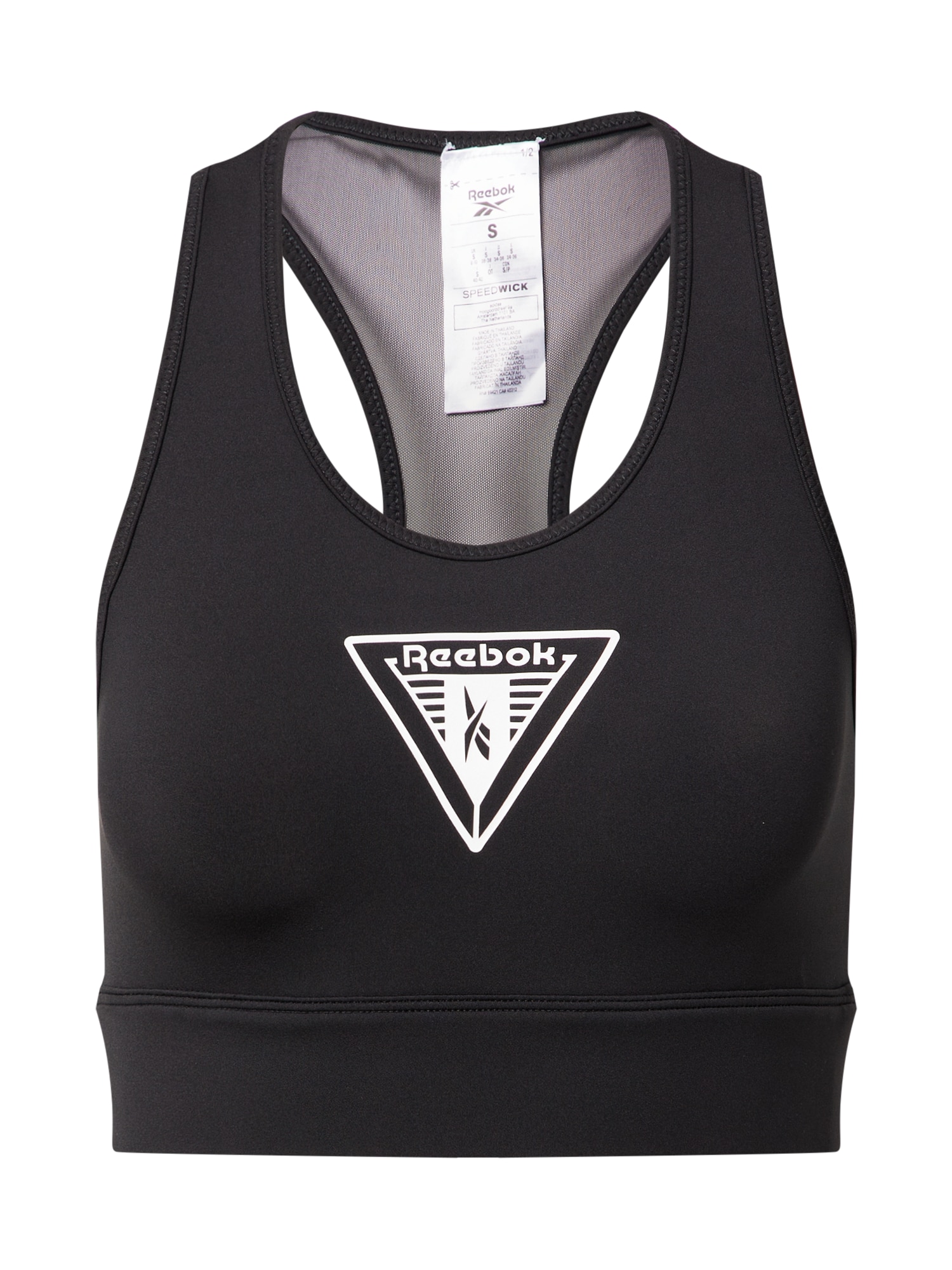 Reebok Sport Športni nederček  črna / bela