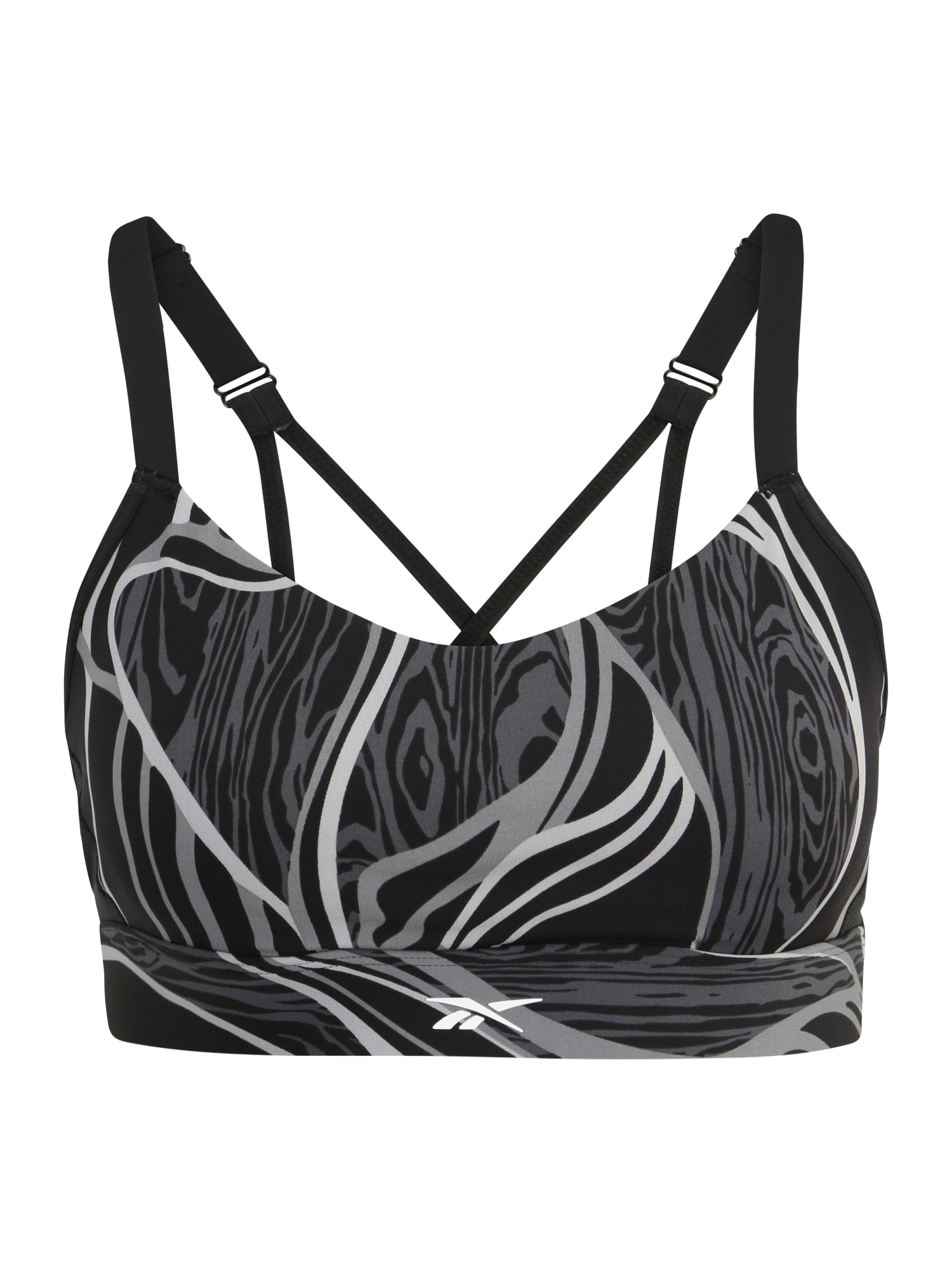 Reebok Sport Športni nederček  črna / bela