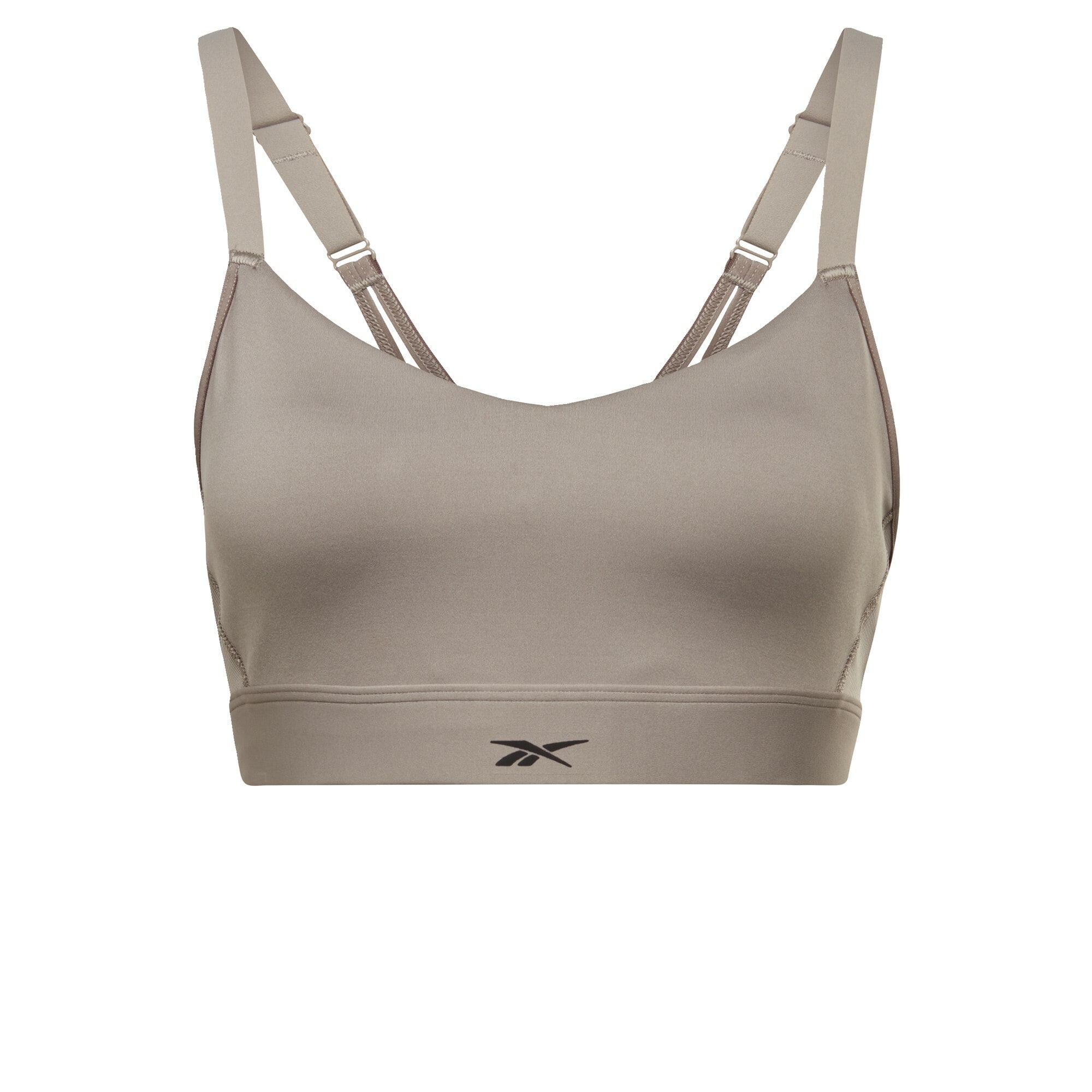 Reebok Sport Športni nederček  svetlo siva / črna