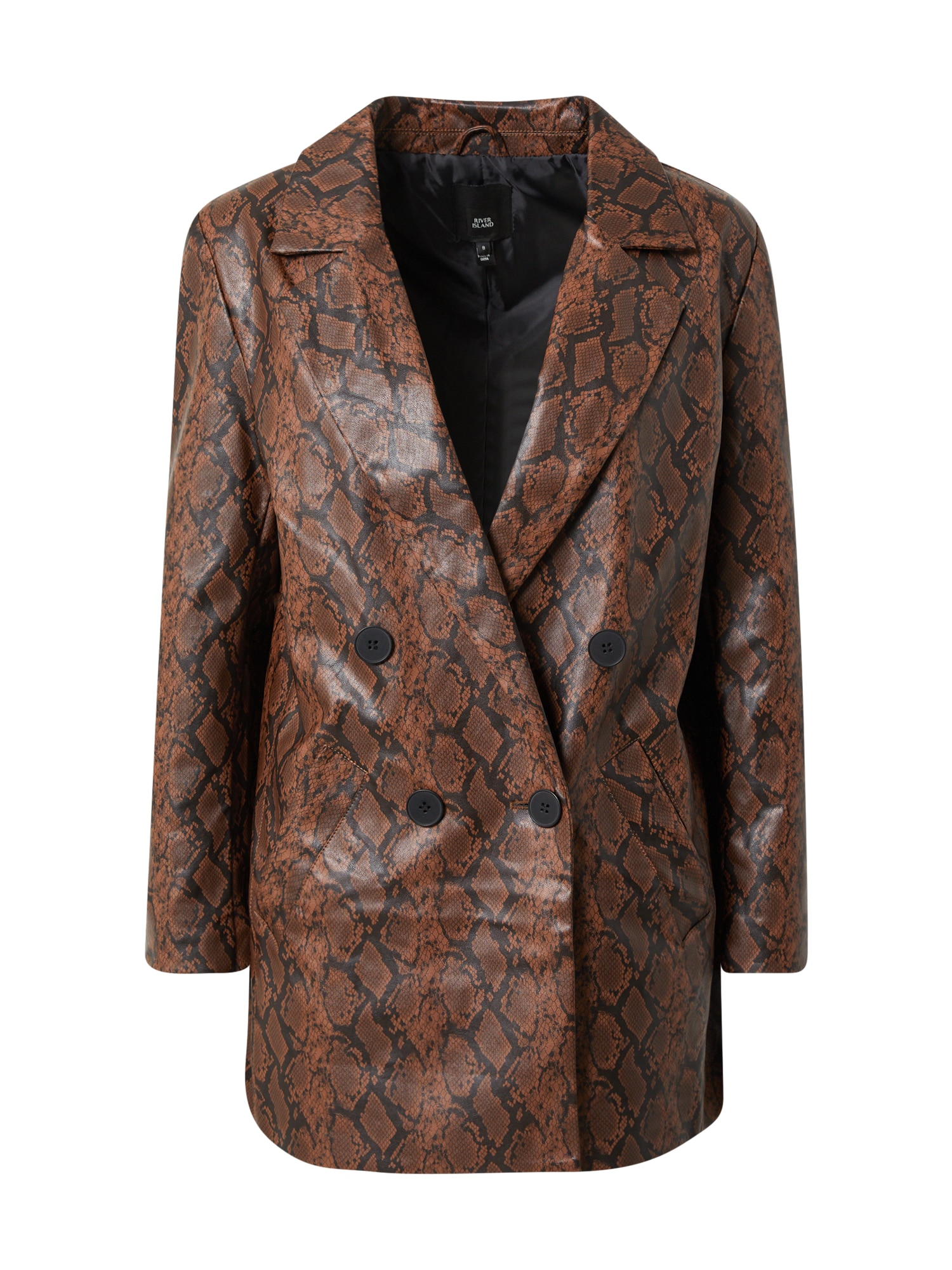 River Island Blazer  rjava / črna