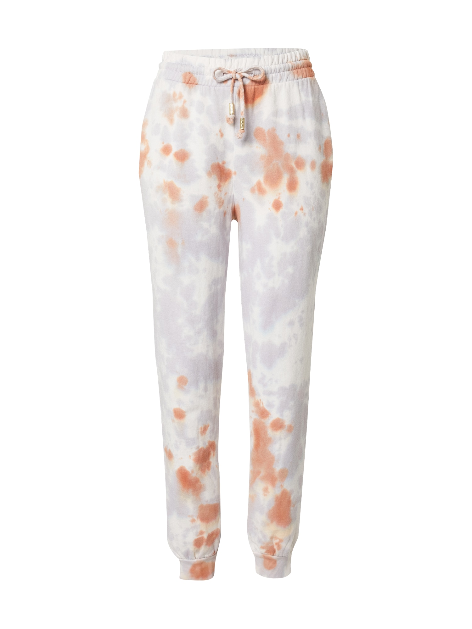 River Island Hlače  pastelno lila / temno oranžna / bela