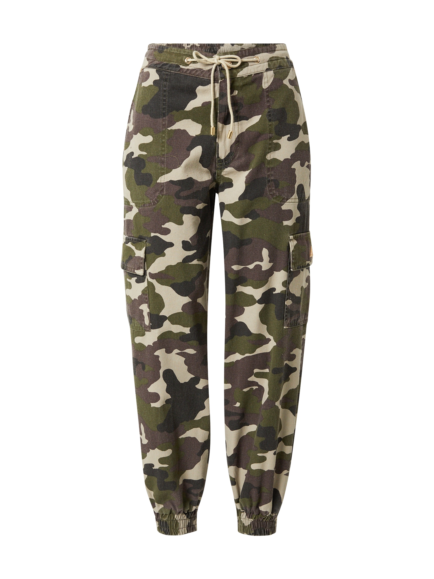 River Island Kargo hlače  kremna / temno siva / oliva / jagoda