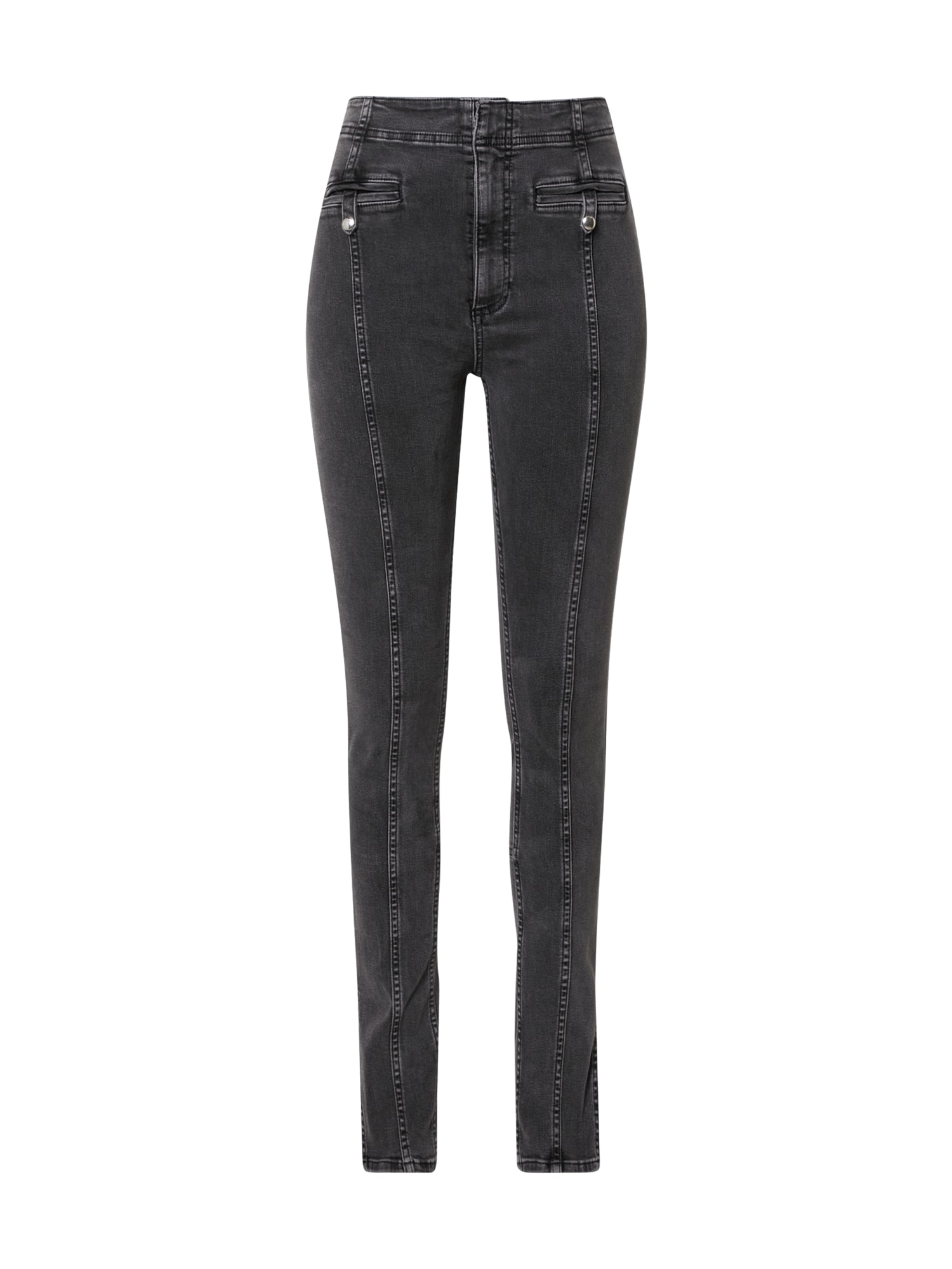 River Island Kavbojke  črn denim