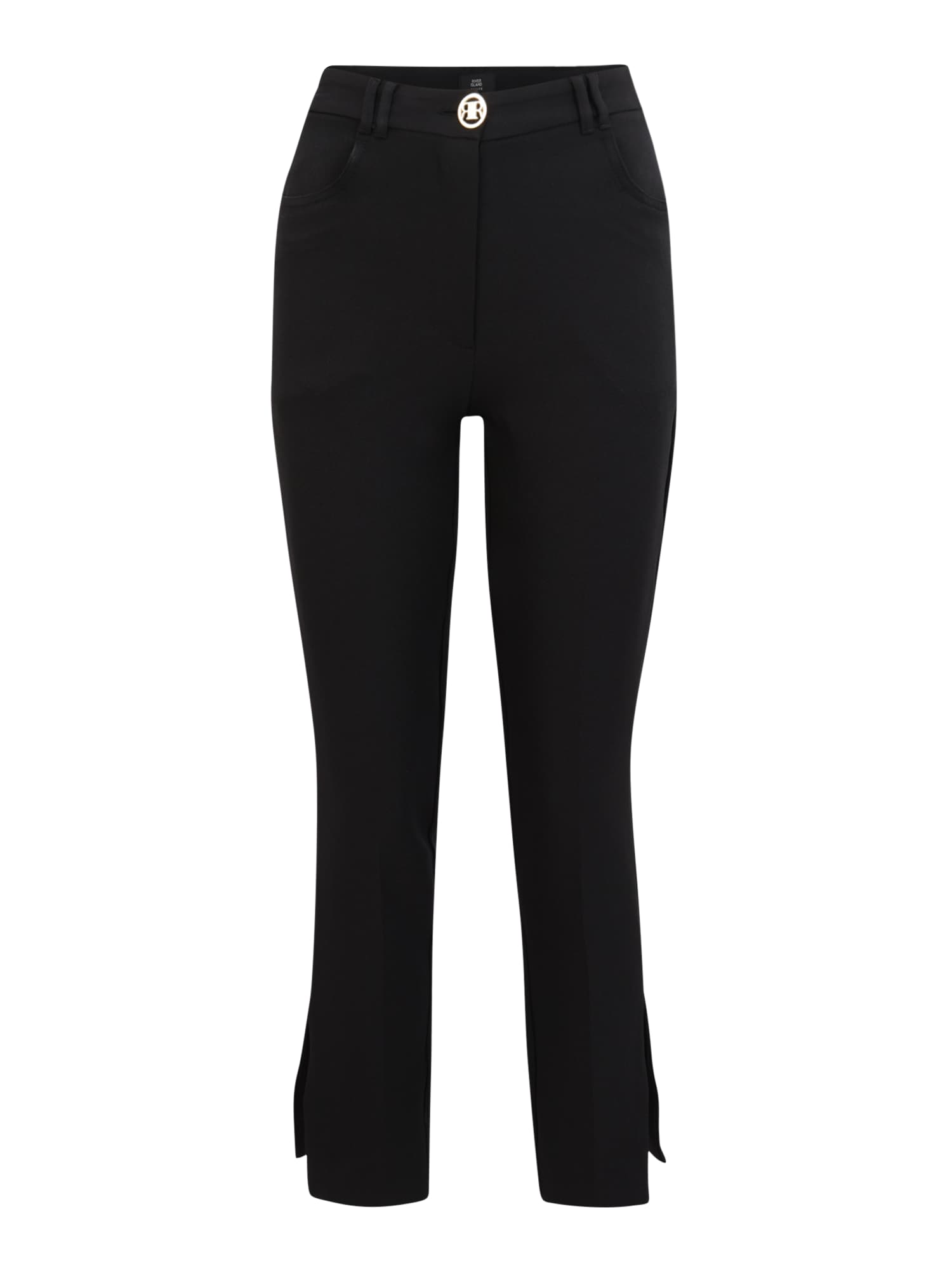 River Island Petite Hlače  zlata / črna