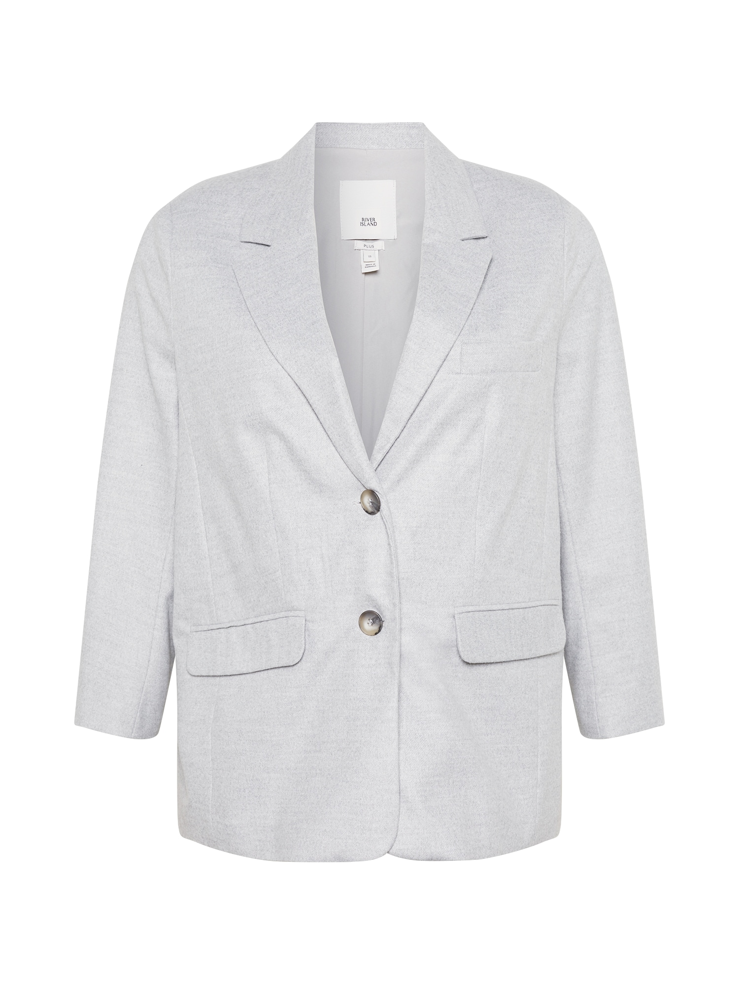 River Island Plus Blazer 'JEANETTE'  siva