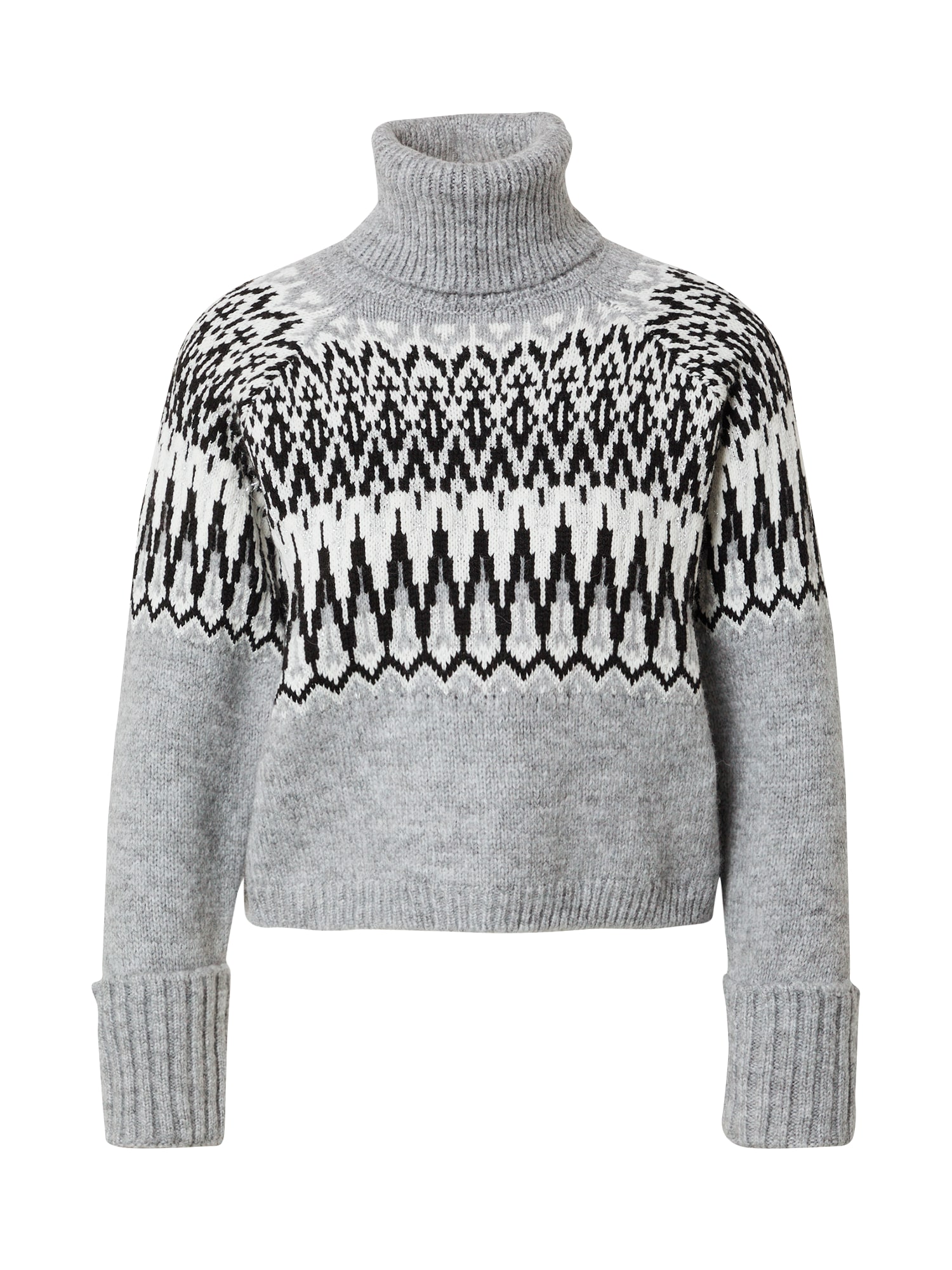 River Island Pulover  siva / črna / bela