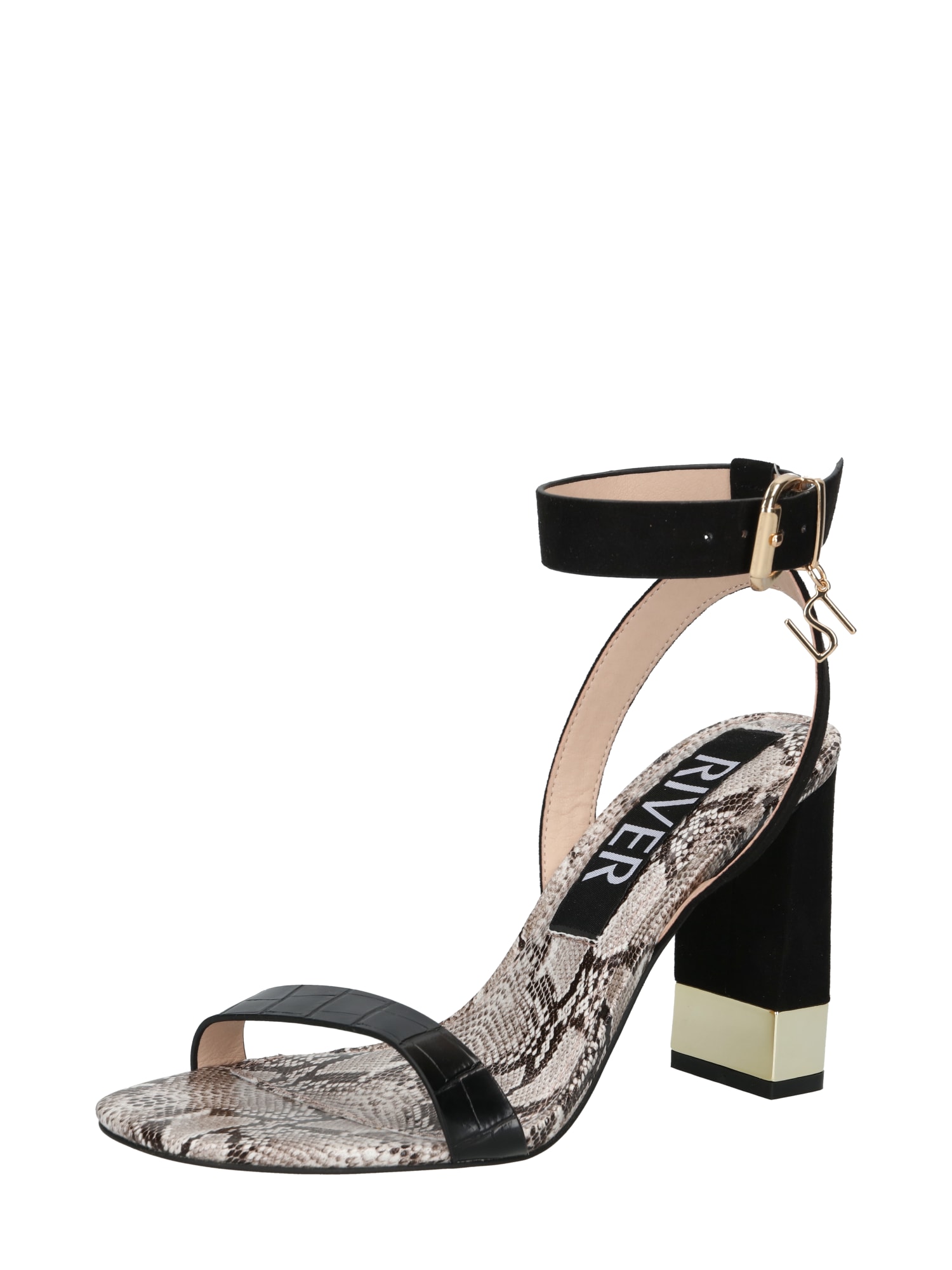 River Island Sandali s paščki  črna