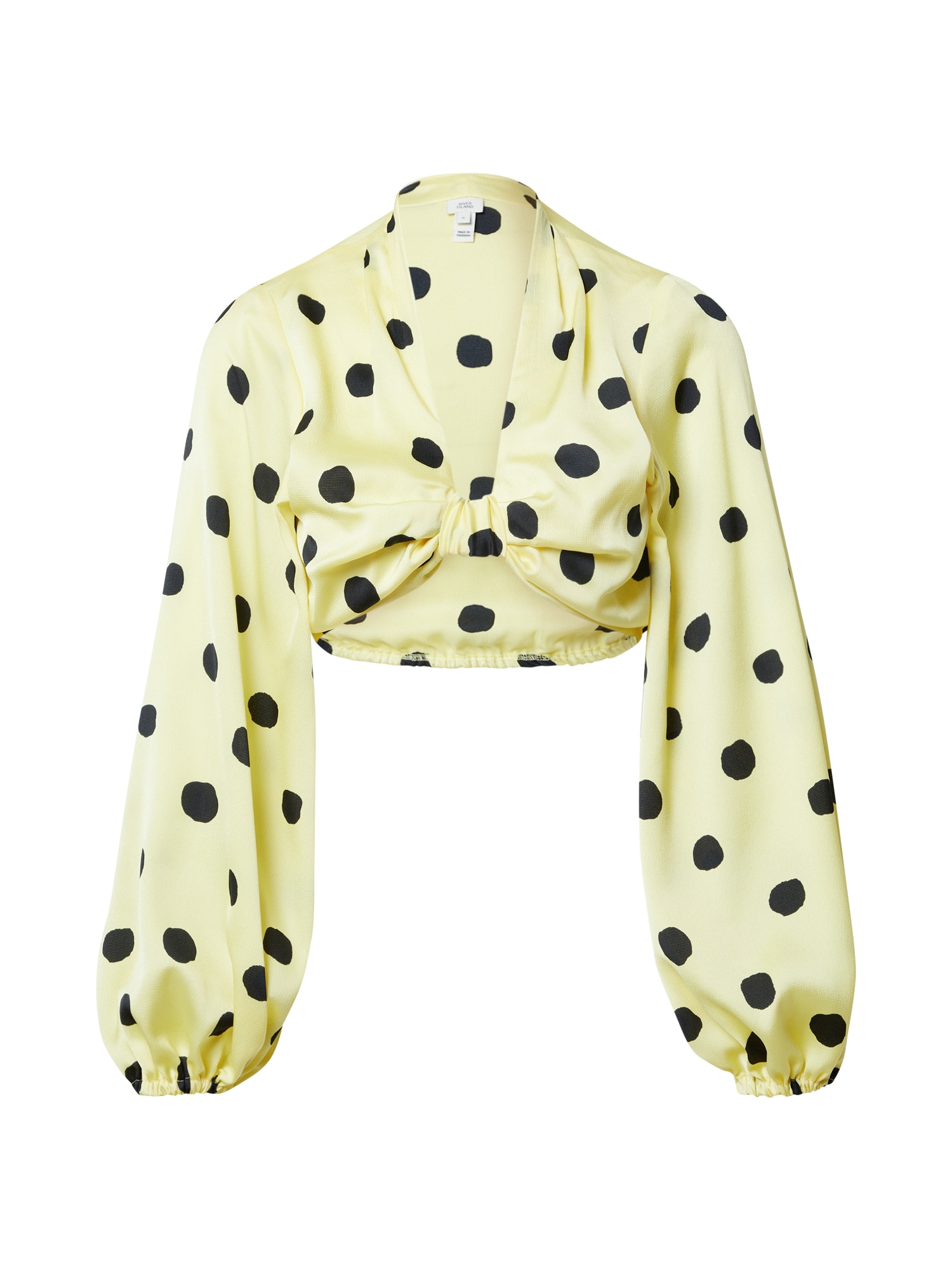 River Island Top  rumena / črna