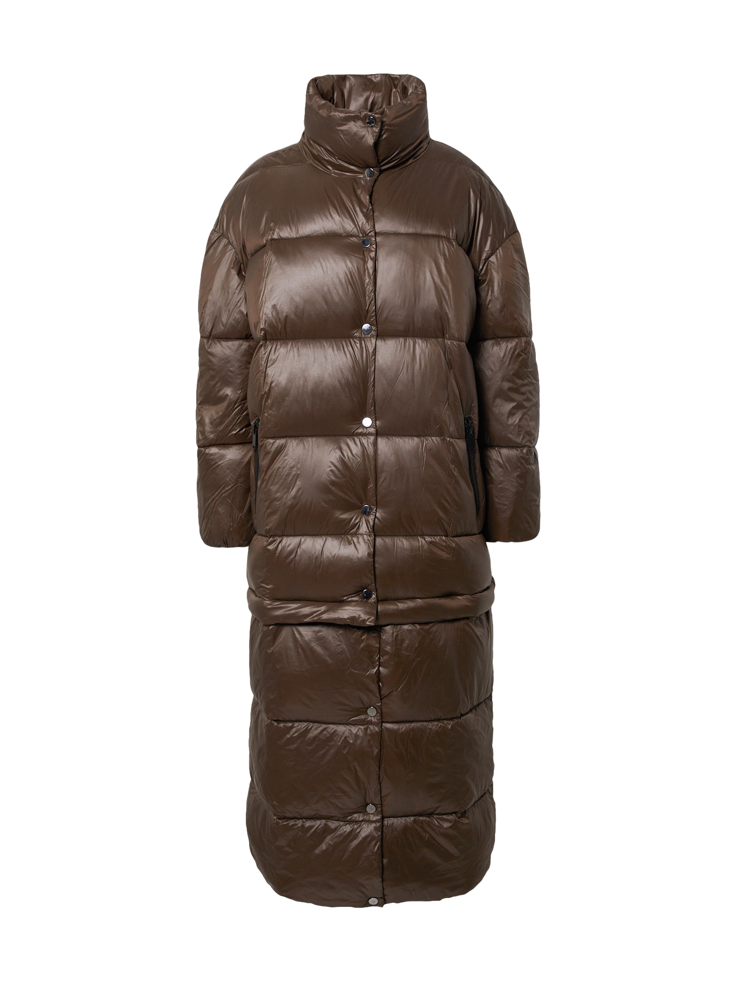 River Island Zimski plašč  temno rjava