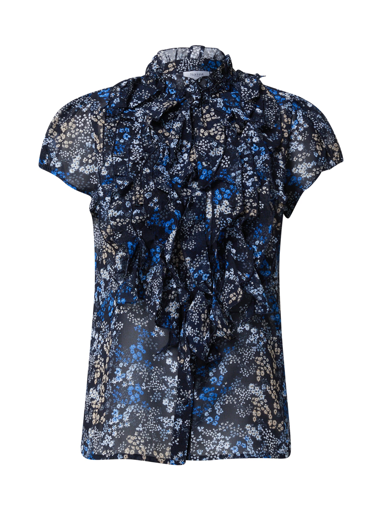 SAINT TROPEZ Bluza  mornarska / pastelno modra / svetlo rumena / bela