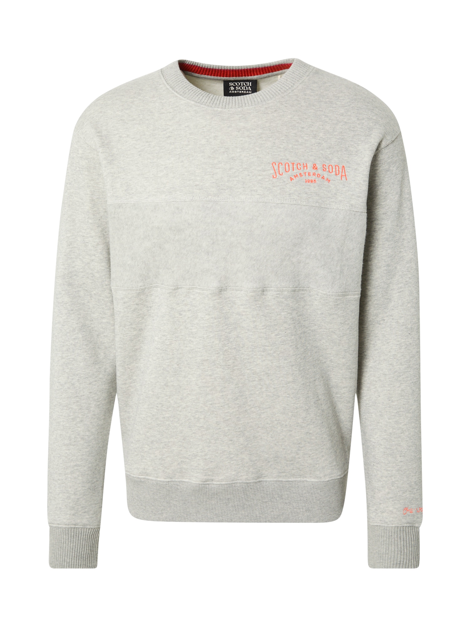 SCOTCH & SODA Majica  pegasto siva / oranžna