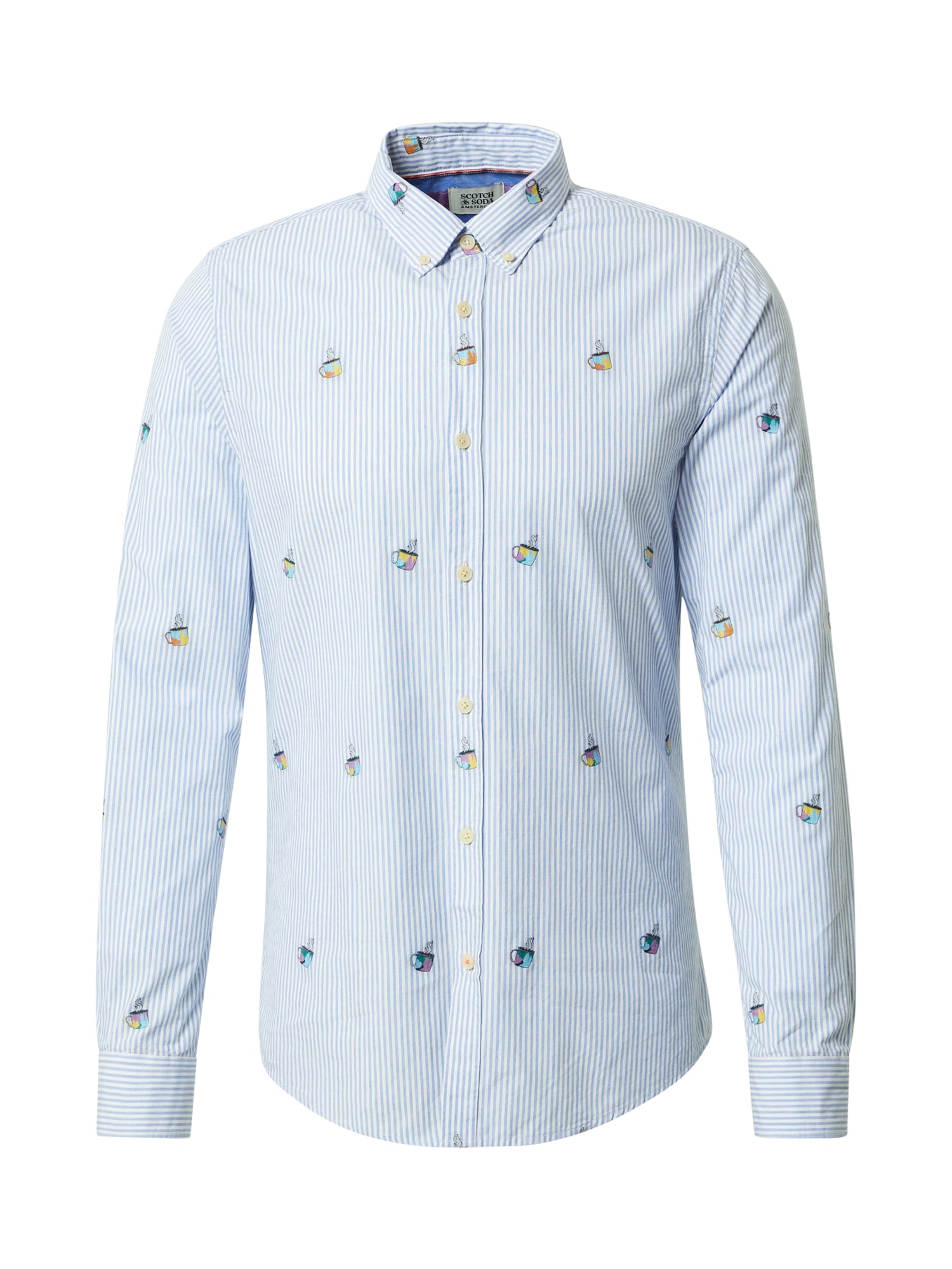 SCOTCH & SODA Srajca  svetlo modra / mešane barve / bela