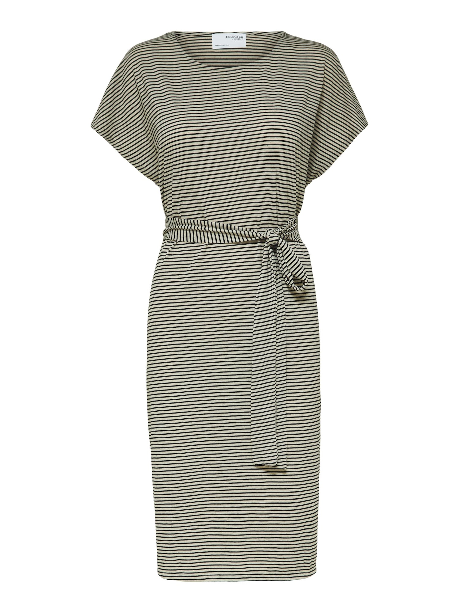 SELECTED FEMME Obleka 'Ivy'  kremna / črna