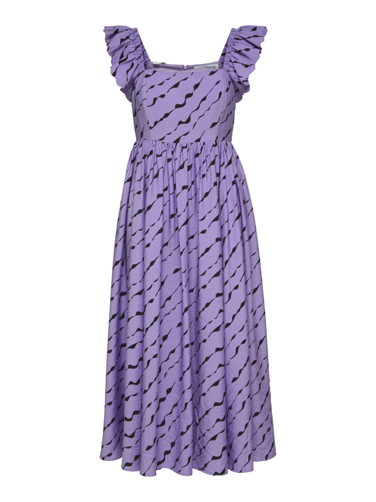 SELECTED FEMME Obleka 'Lara'  lila / črna